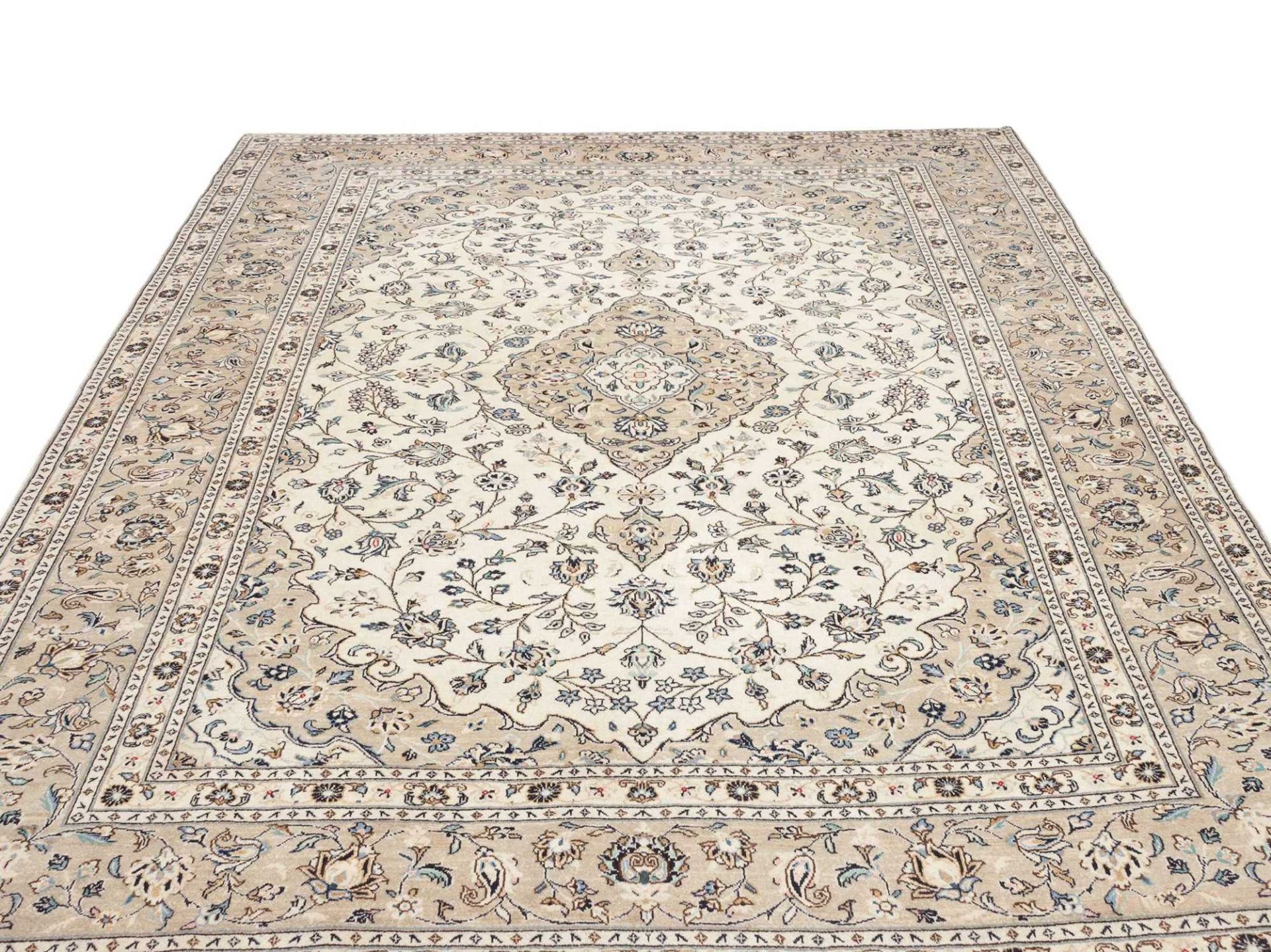 Handgeknüpfter Kashan Perserteppich, 244 × 344 cm, Wolle