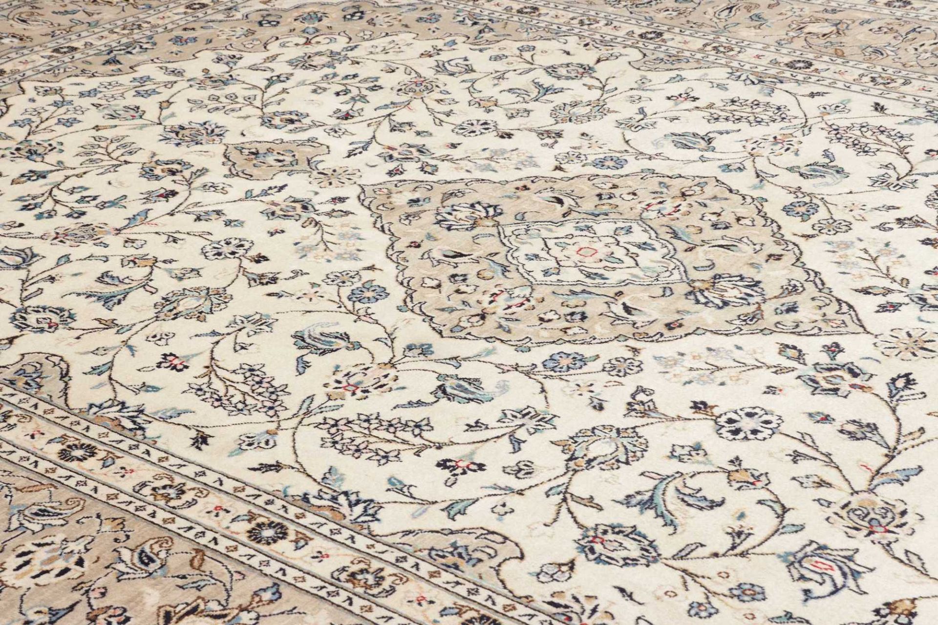 Handgeknüpfter Kashan Perserteppich, 244 × 344 cm, Wolle