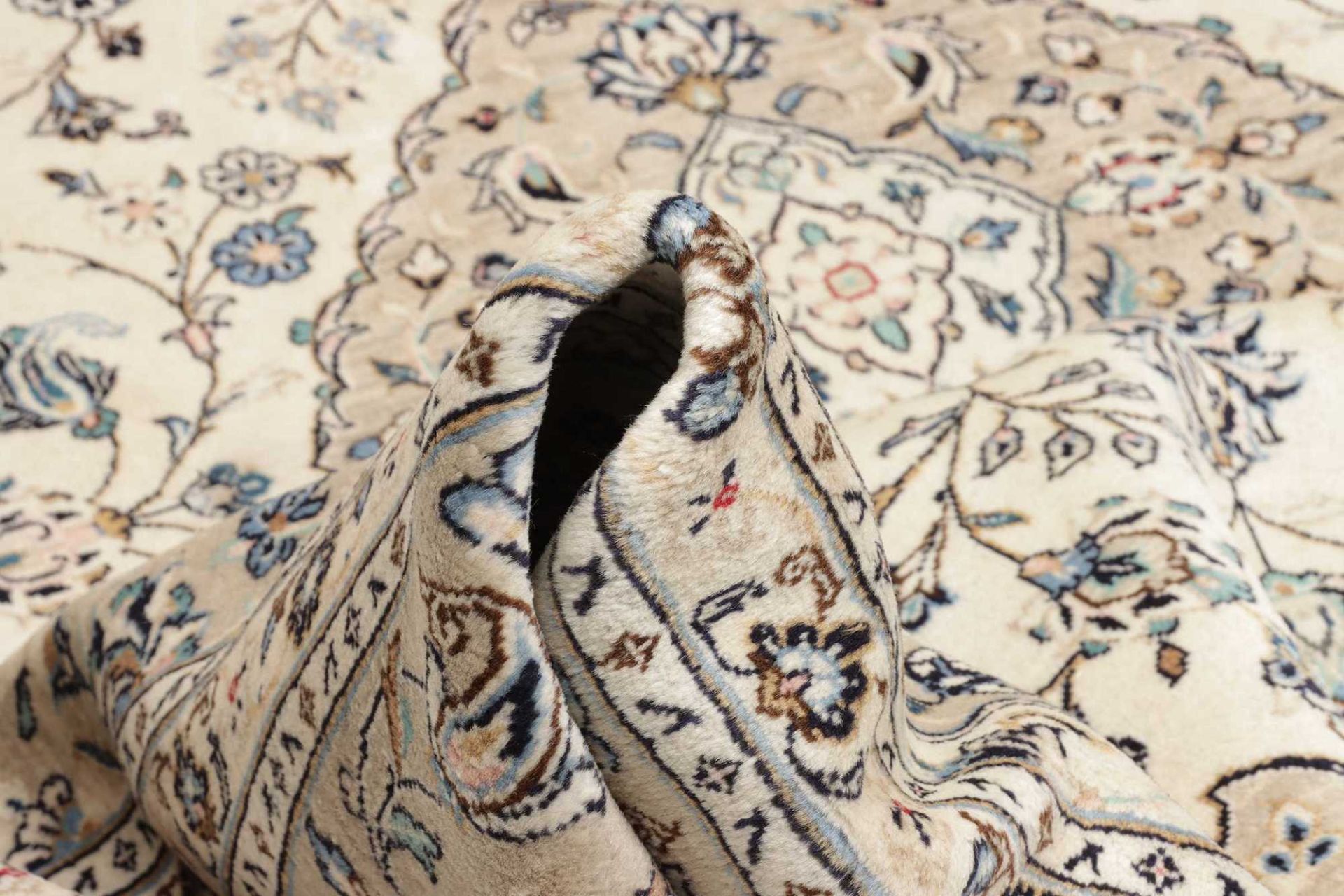 Handgeknüpfter Kashan Perserteppich, 244 × 344 cm, Wolle