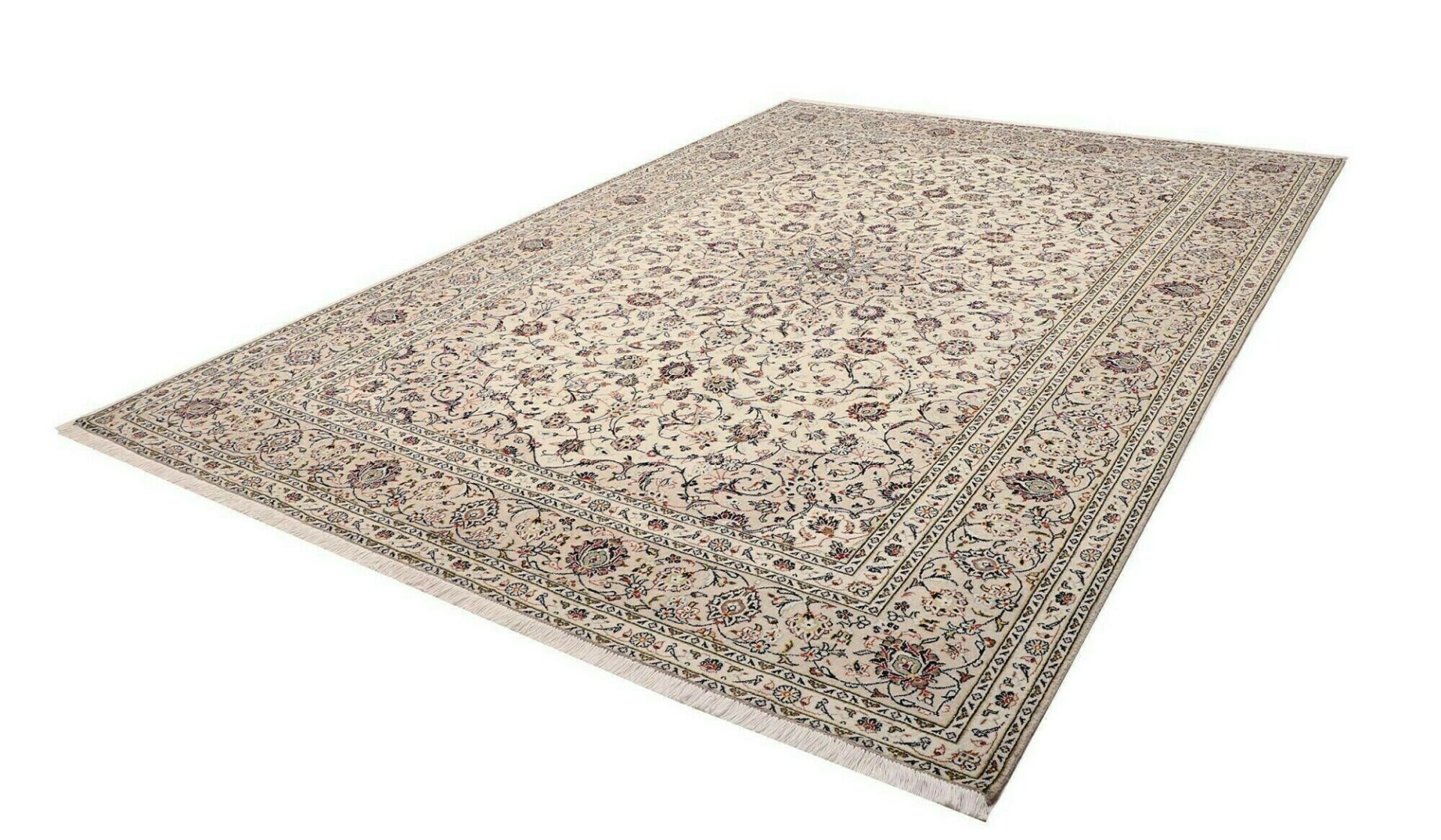 Handgeknüpfter Kashan Perserteppich 241 × 339 cm