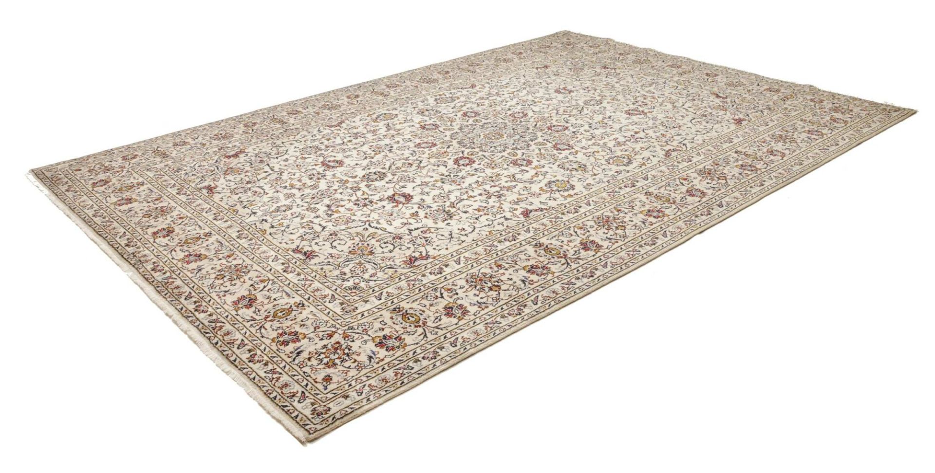 Handgeknüpfter Kashan Perserteppich, 249 × 357 cm, Wolle