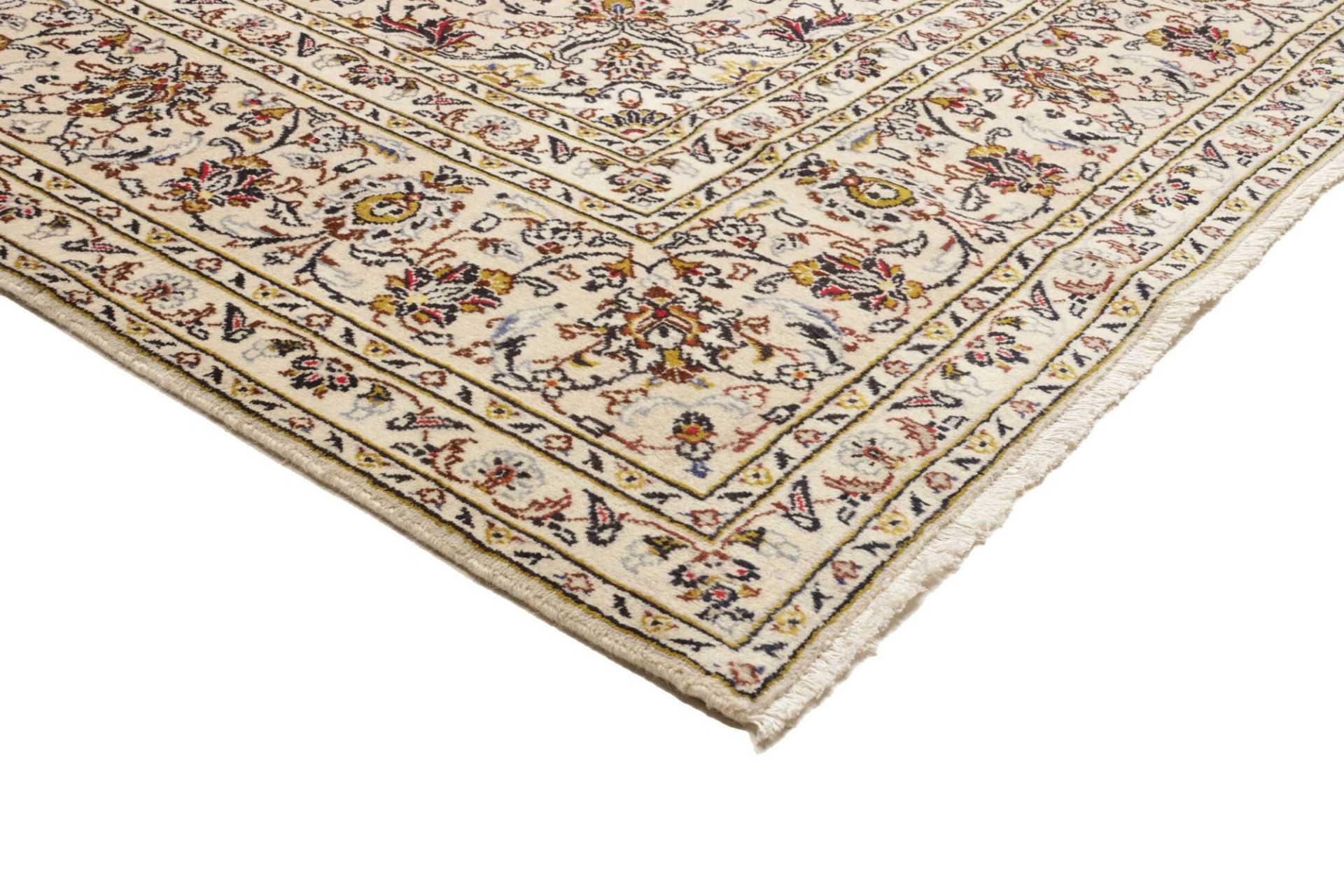 Handgeknüpfter Kashan Perserteppich, 249 × 357 cm, Wolle