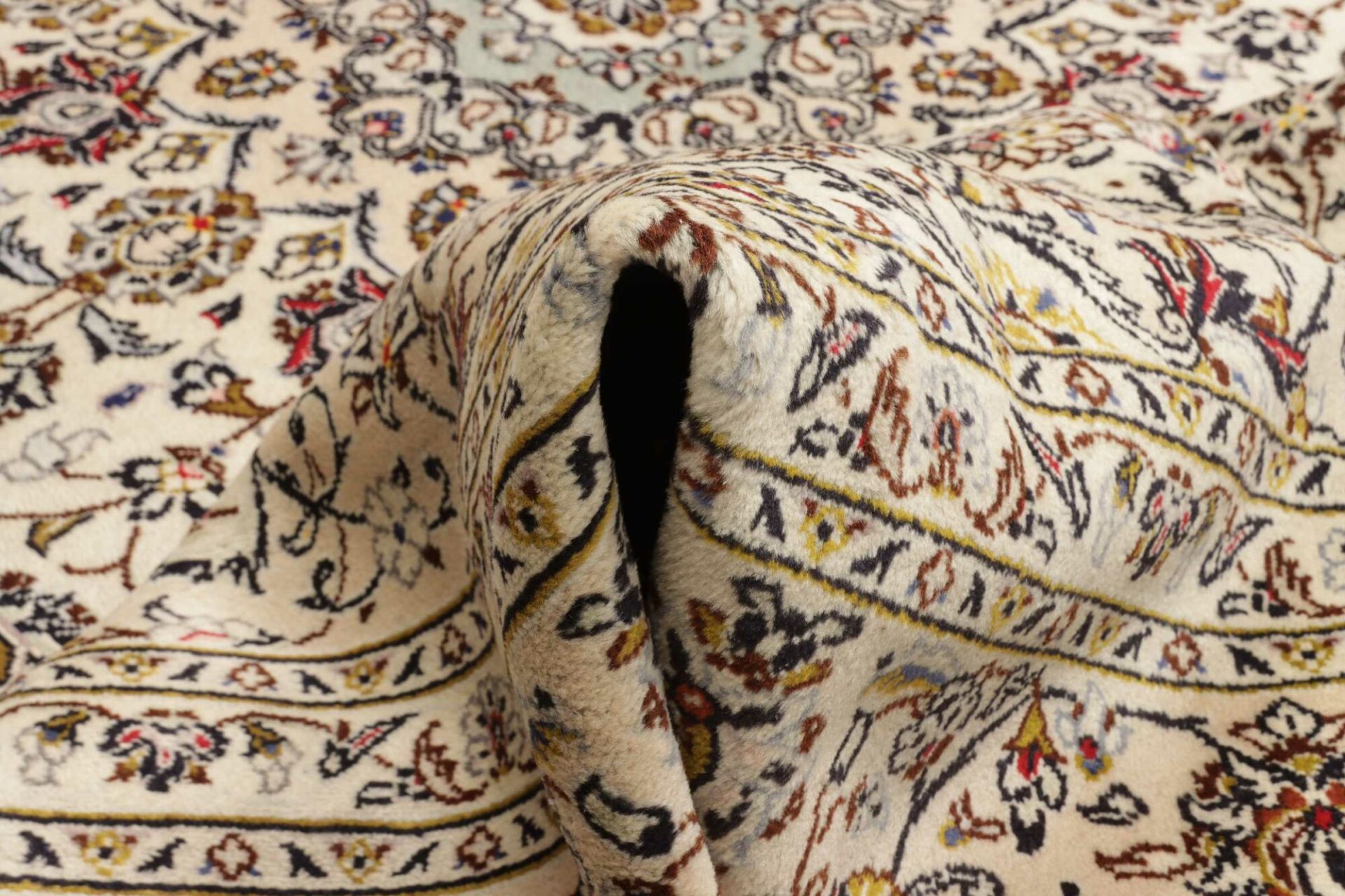 Handgeknüpfter Kashan Perserteppich, 249 × 357 cm, Wolle
