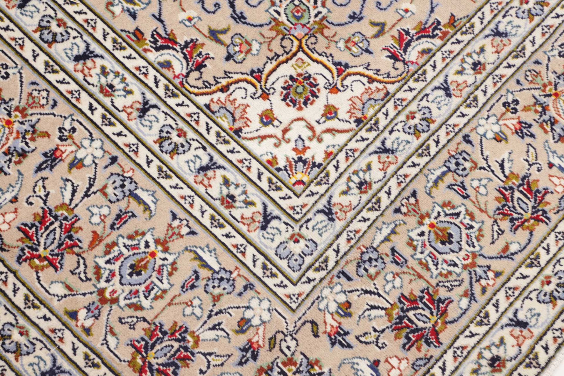 Handgeknüpfter Kashan Perserteppich, 246 × 344 cm, Wolle