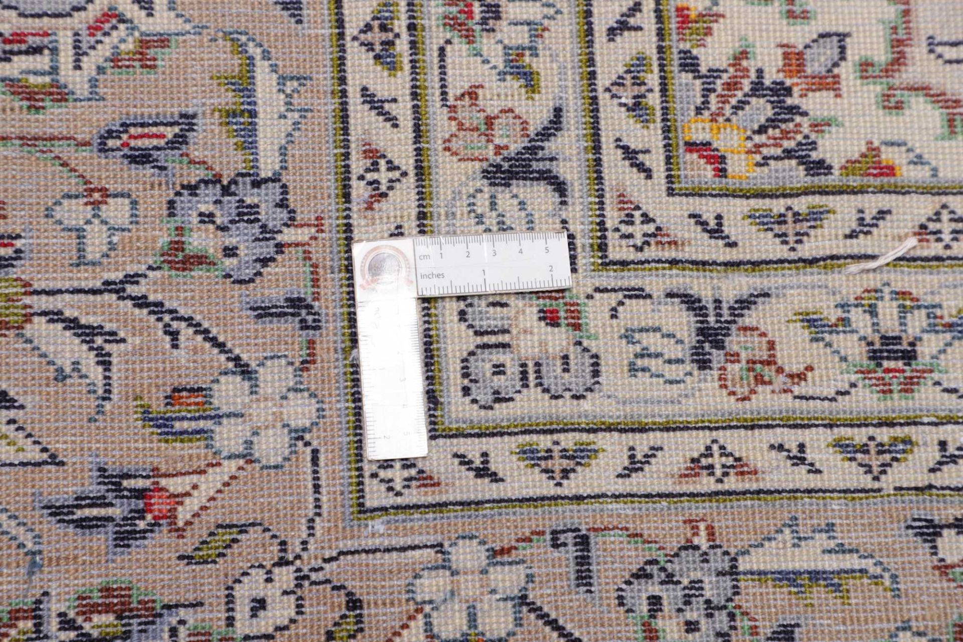 Handgeknüpfter Kashan Perserteppich, 246 × 344 cm, Wolle