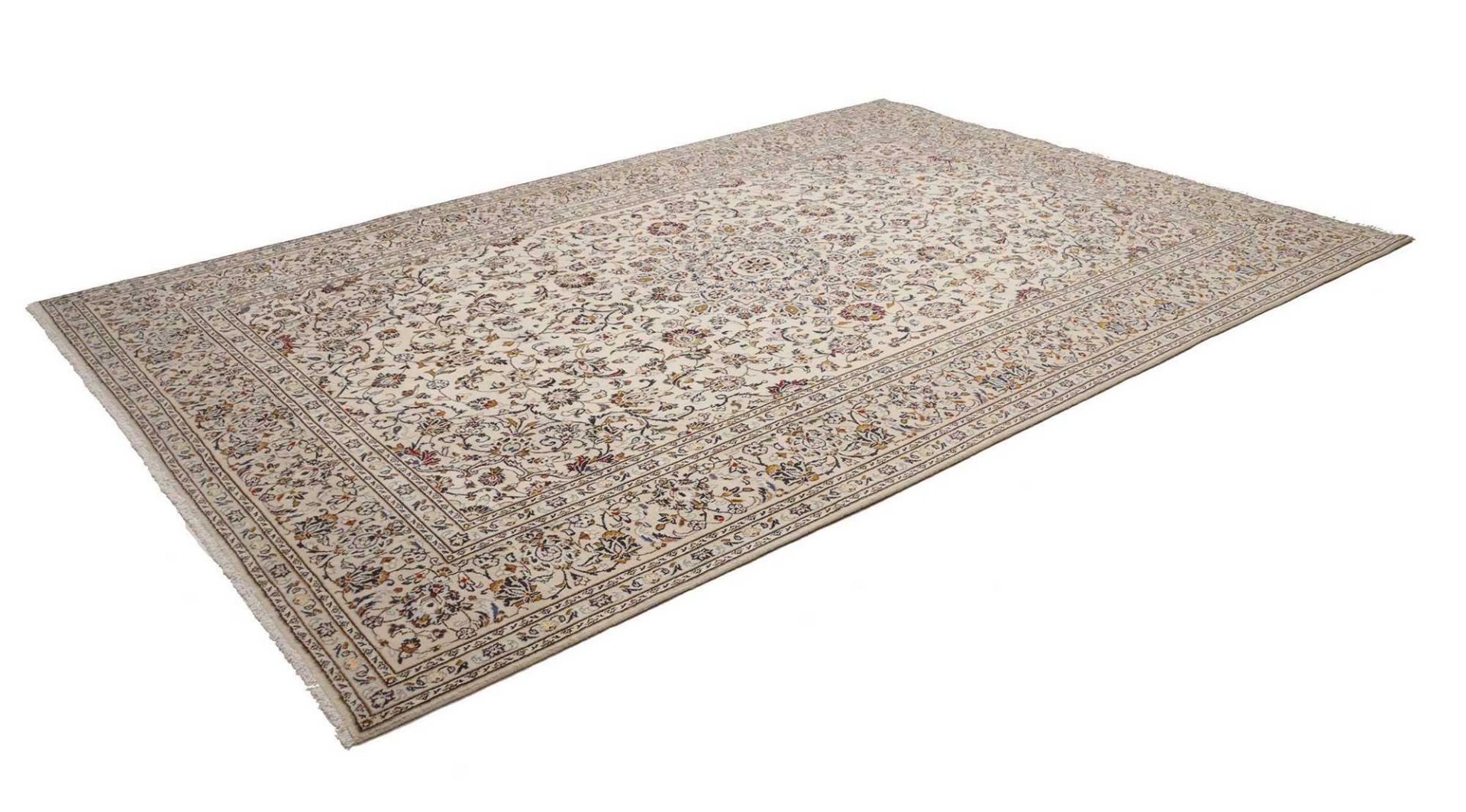 Kashan Perserteppich 239 × 355 cm aus Wolle, handgeknüpft