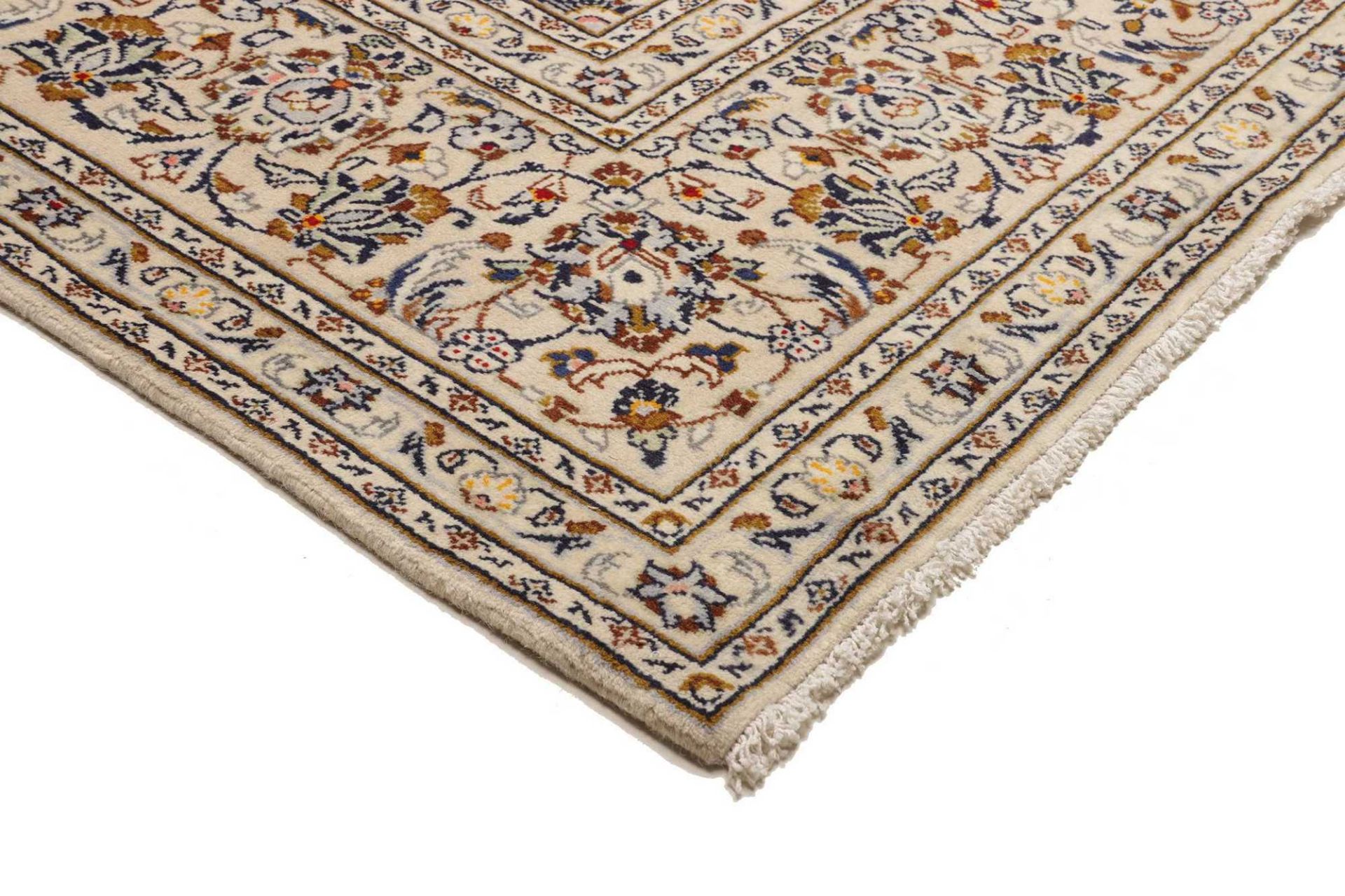 Kashan Perserteppich 239 × 355 cm aus Wolle, handgeknüpft