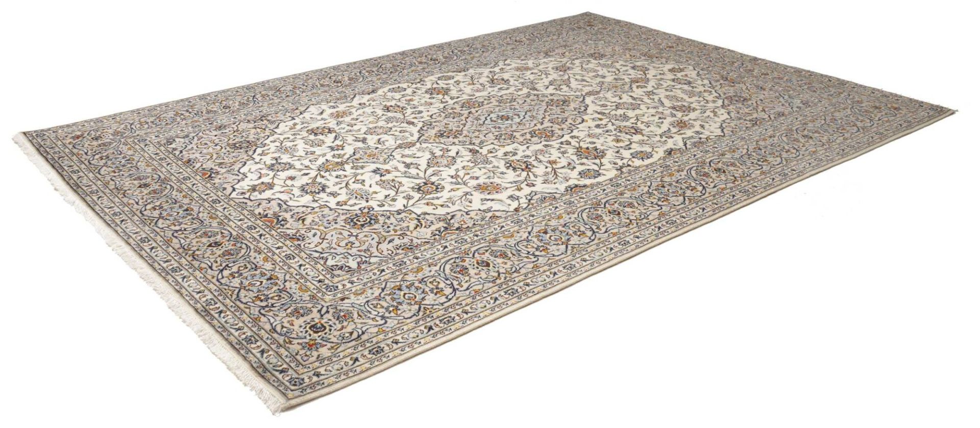 Handgeknüpfter Kashan Perserteppich, 236 × 342 cm, Wolle