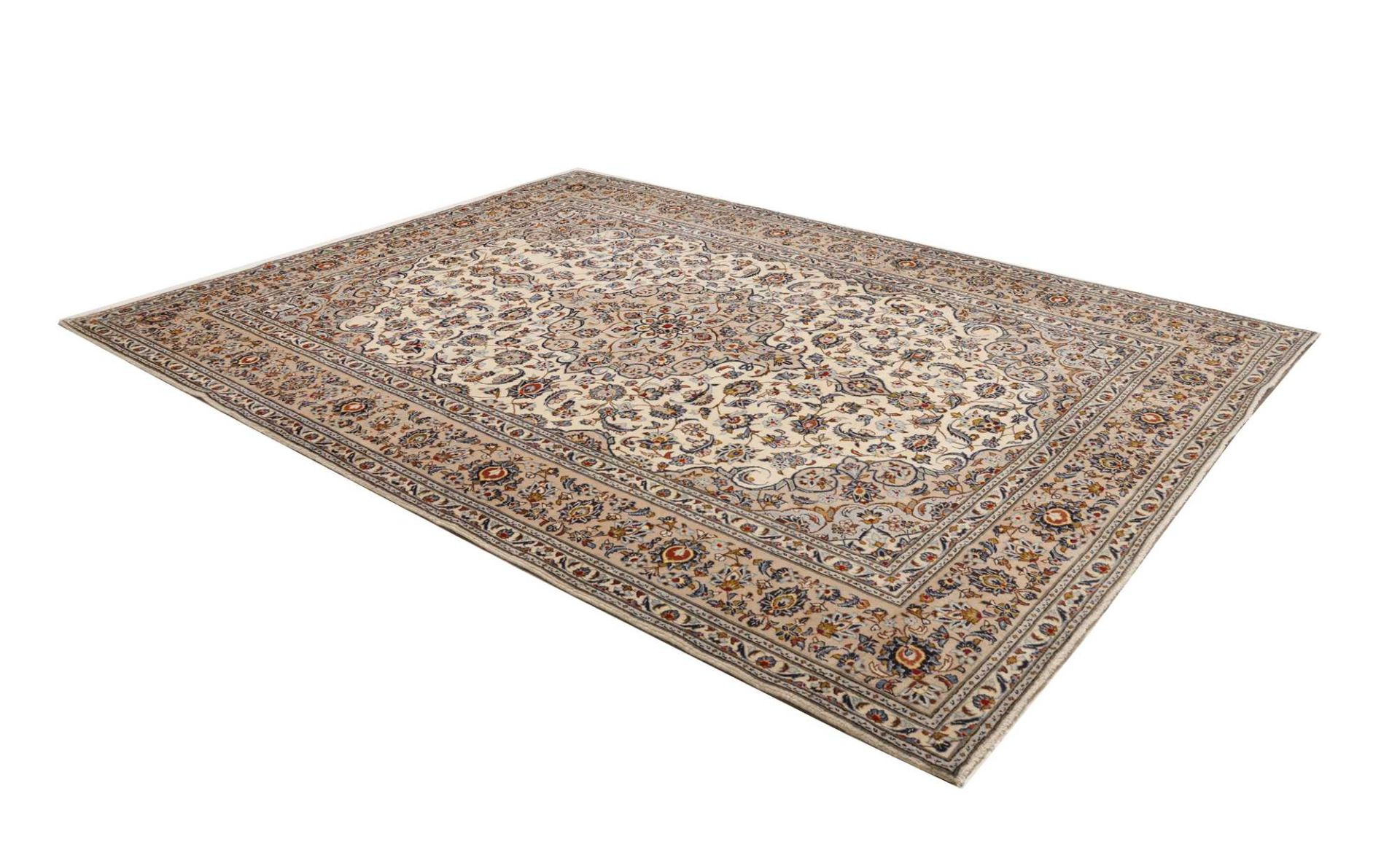 Handgeknüpfter Kashan Perserteppich, 251 × 332 cm, Wolle