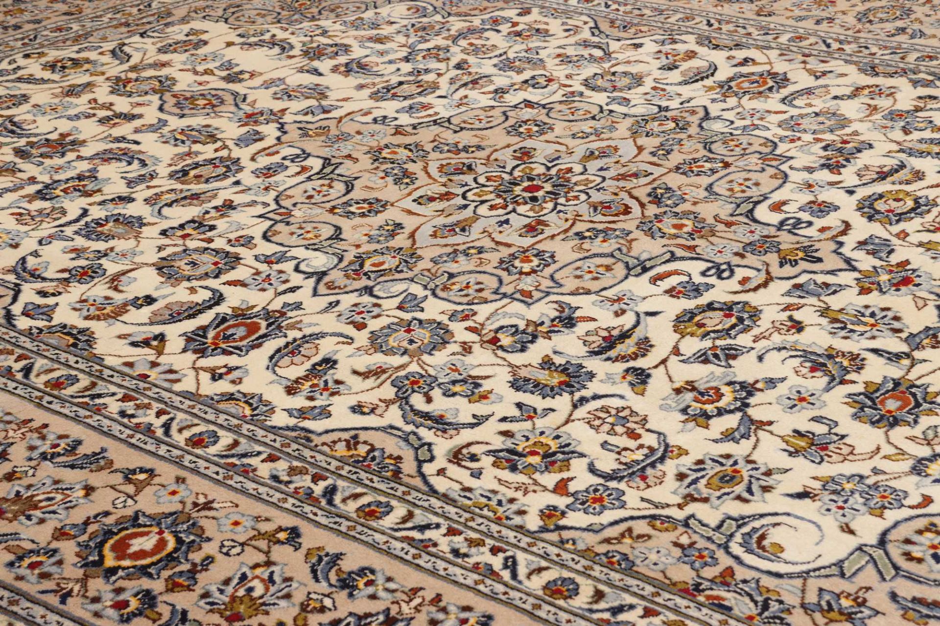 Handgeknüpfter Kashan Perserteppich, 251 × 332 cm, Wolle