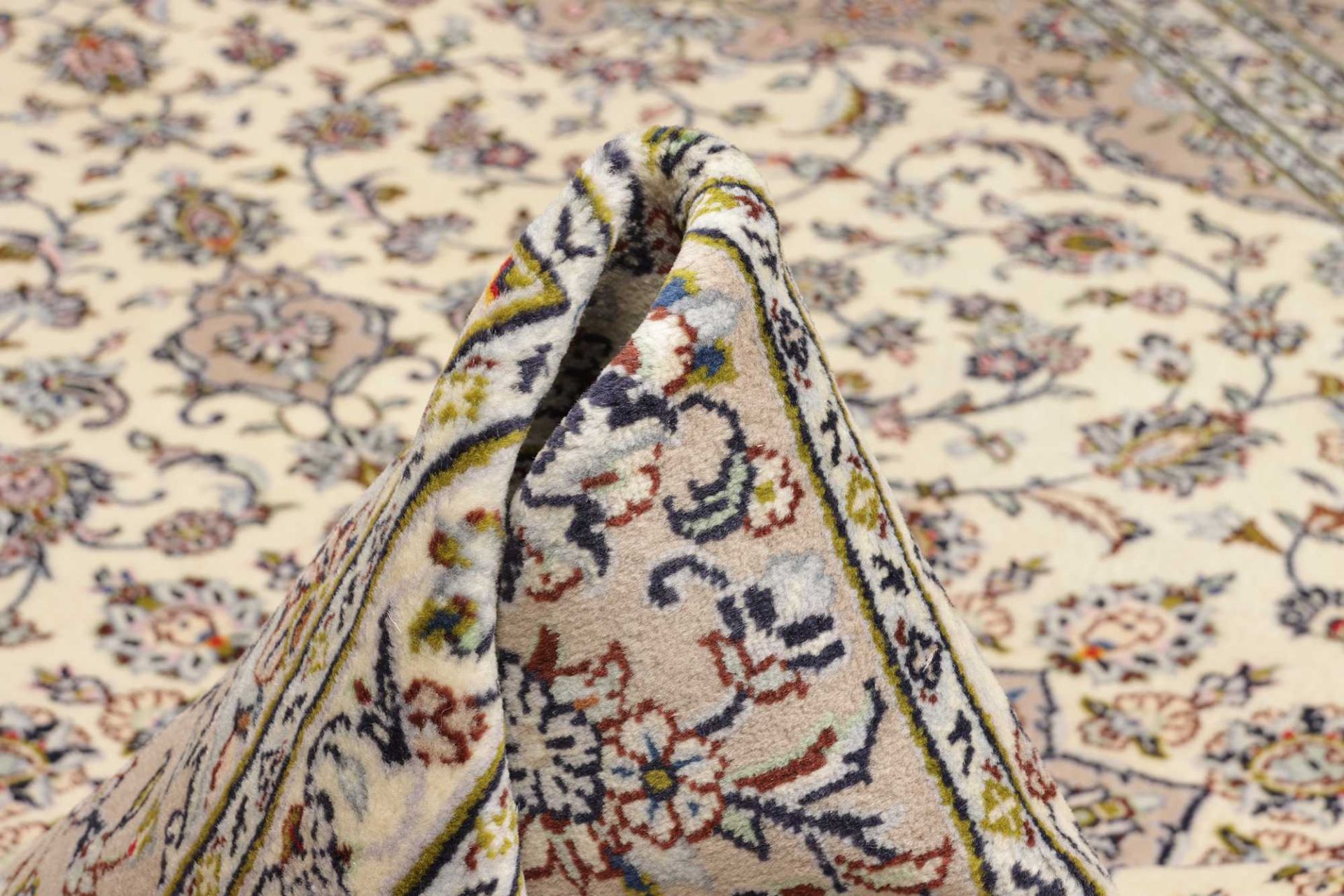 Handgeknüpfter Kashan Perserteppich, 251 × 332 cm, Wolle