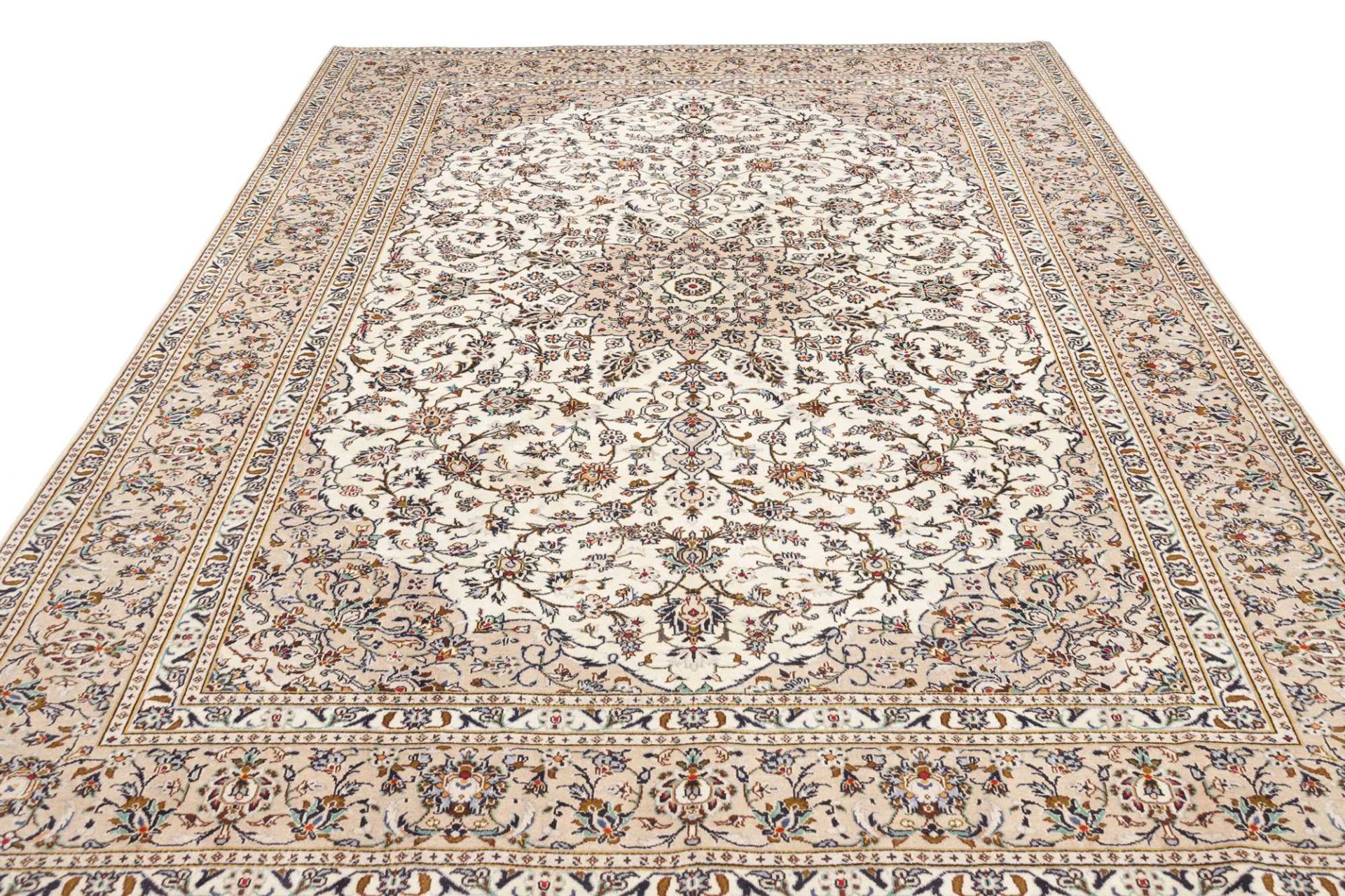 Handgeknüpfter Kashan Perserteppich 247 × 334 cm