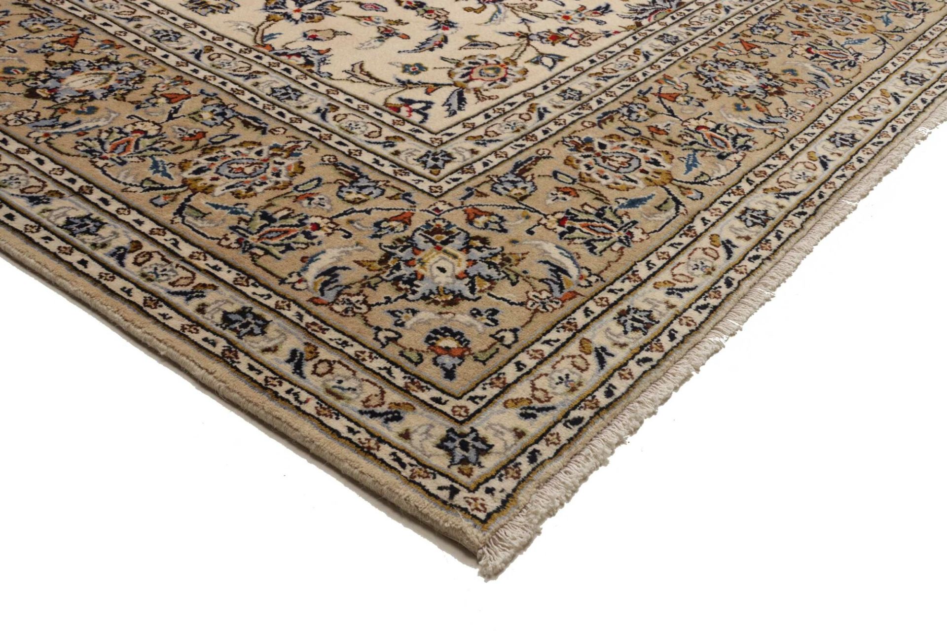 Kashan Perserteppich 259 × 366 cm aus Wolle, handgeknüpft