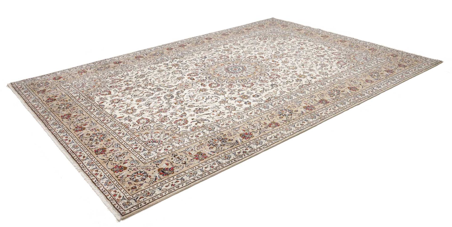 Handgeknüpfter Kashan Perserteppich, 241 × 347 cm, Wolle