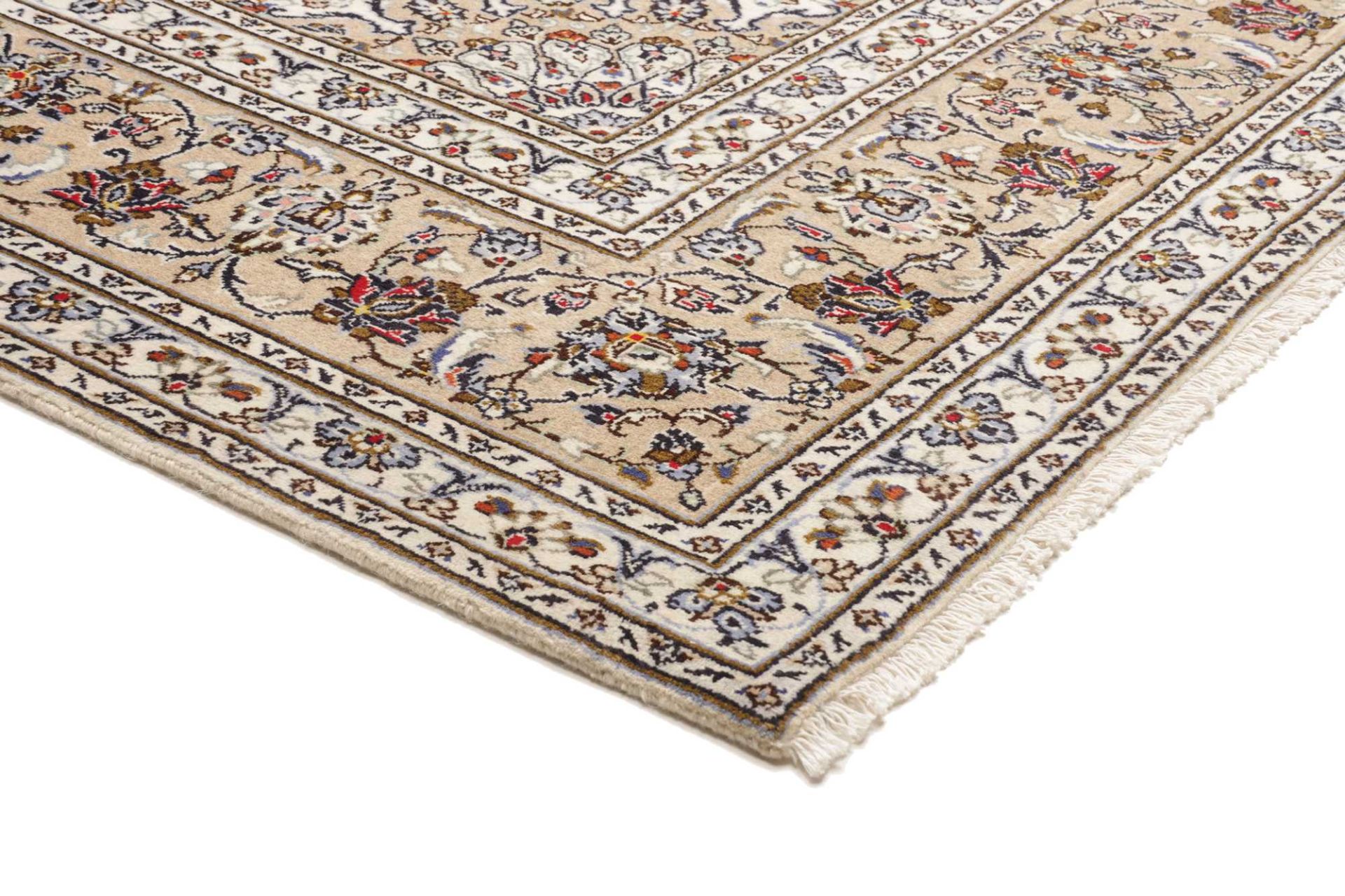 Handgeknüpfter Kashan Perserteppich, 241 × 347 cm, Wolle