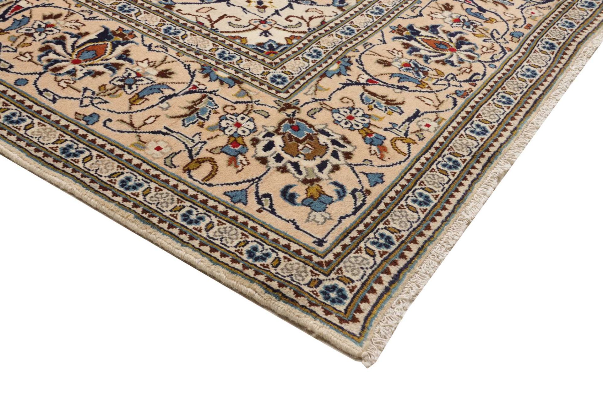 Handgeknüpfter Kashan Perserteppich, 244 × 352 cm, Wolle