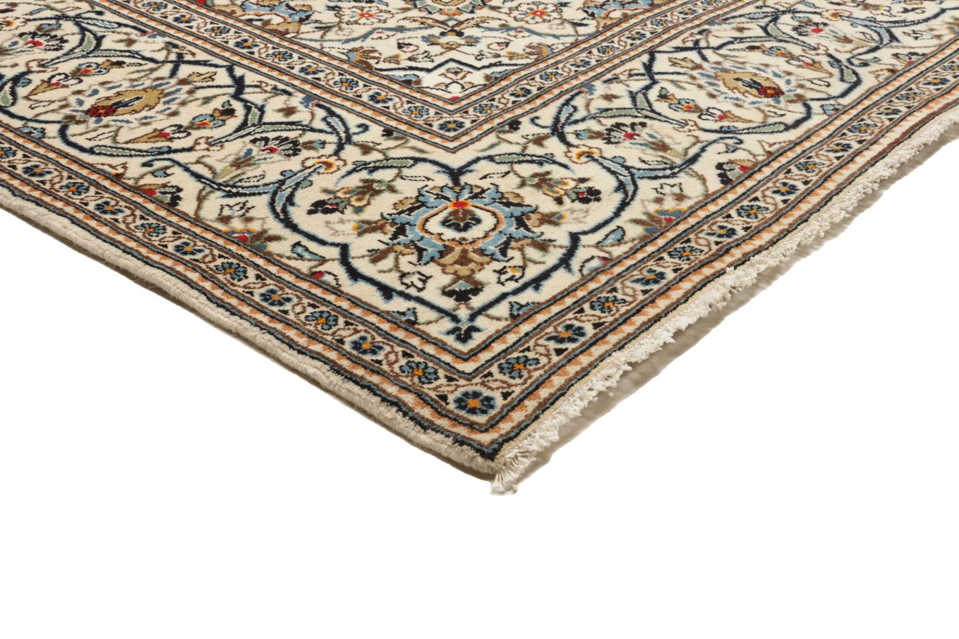 Handgeknüpfter Kashan Perserteppich, 248 × 352 cm, Wolle