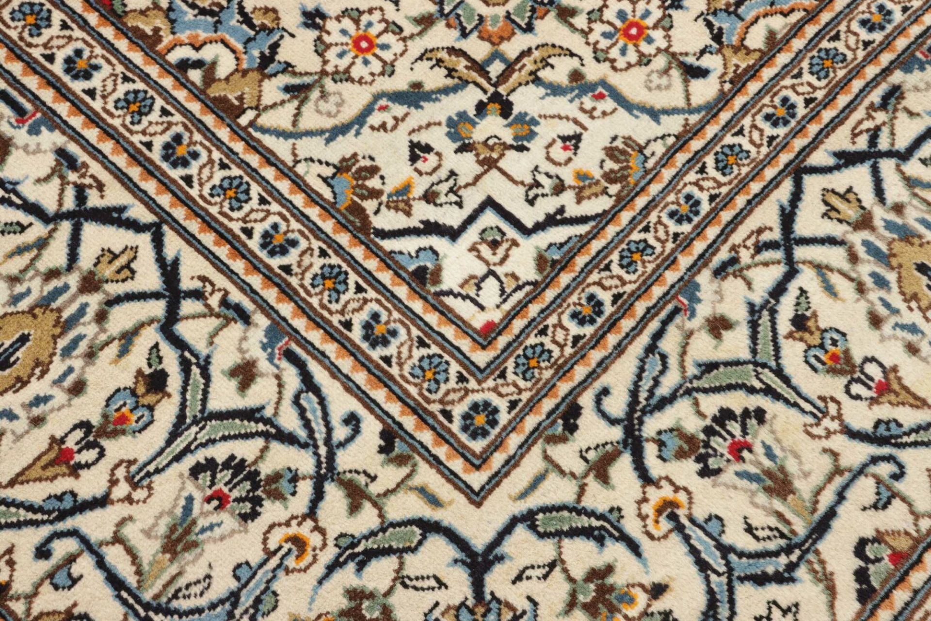 Handgeknüpfter Kashan Perserteppich, 248 × 352 cm, Wolle