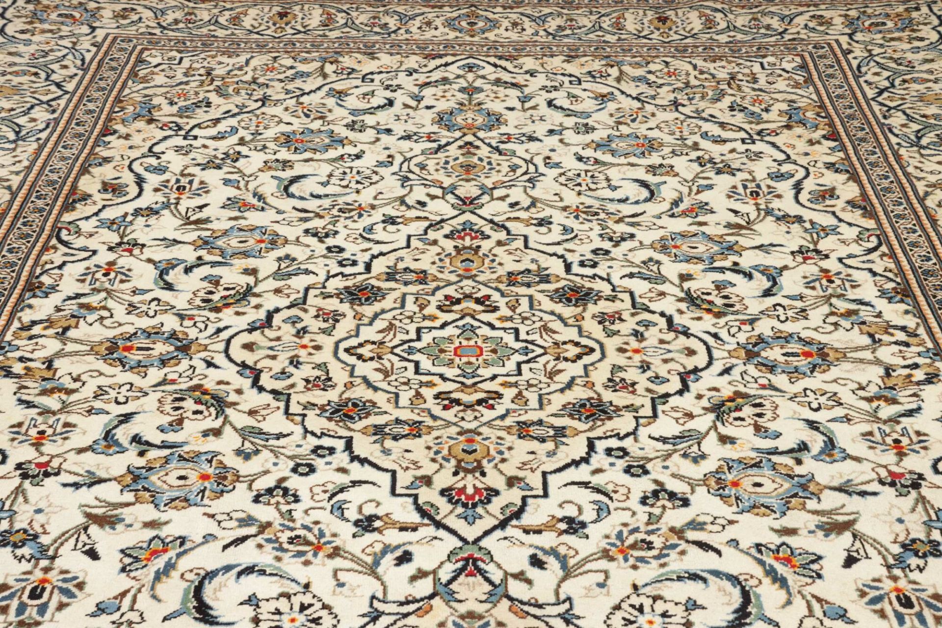Handgeknüpfter Kashan Perserteppich, 248 × 352 cm, Wolle