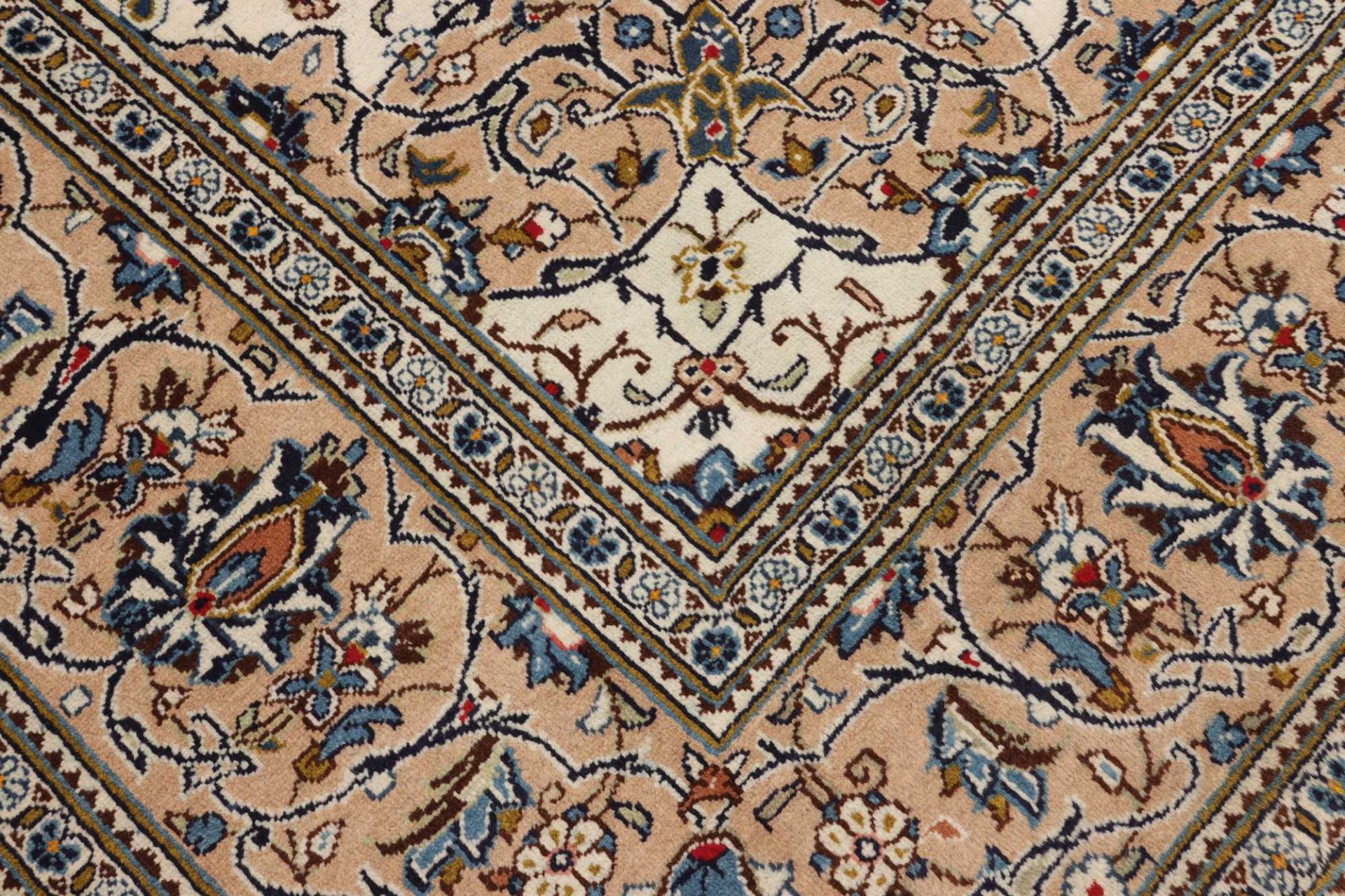 Handgeknüpfter Kashan Perserteppich, 244 × 352 cm, Wolle