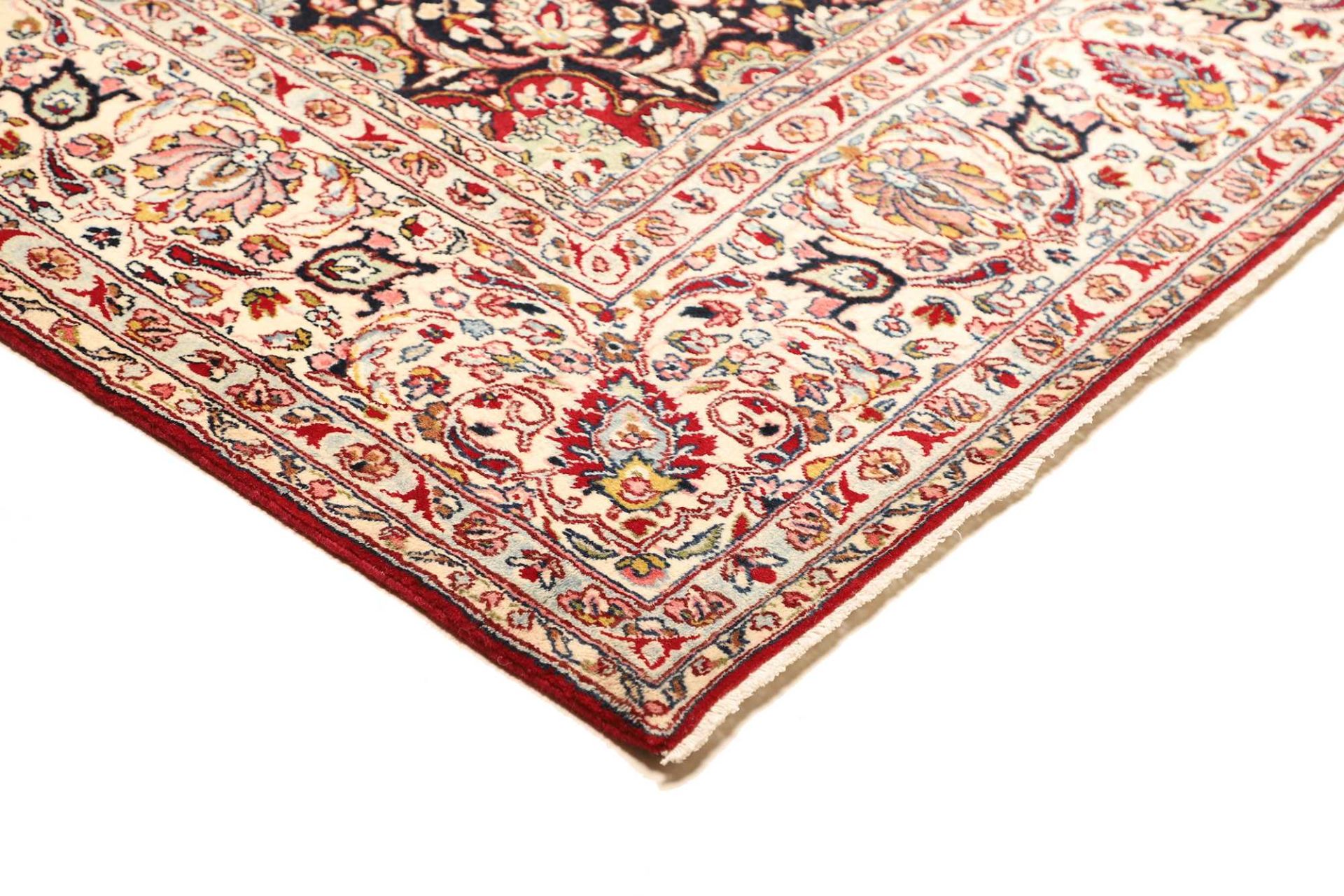 Handgeknüpfter Kashan Perserteppich, 247 × 356 cm, Wolle