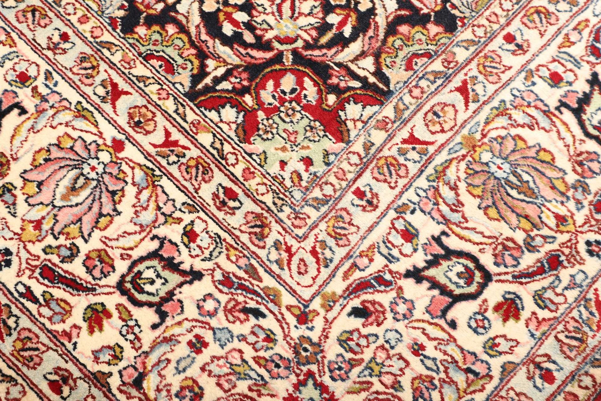 Handgeknüpfter Kashan Perserteppich, 247 × 356 cm, Wolle
