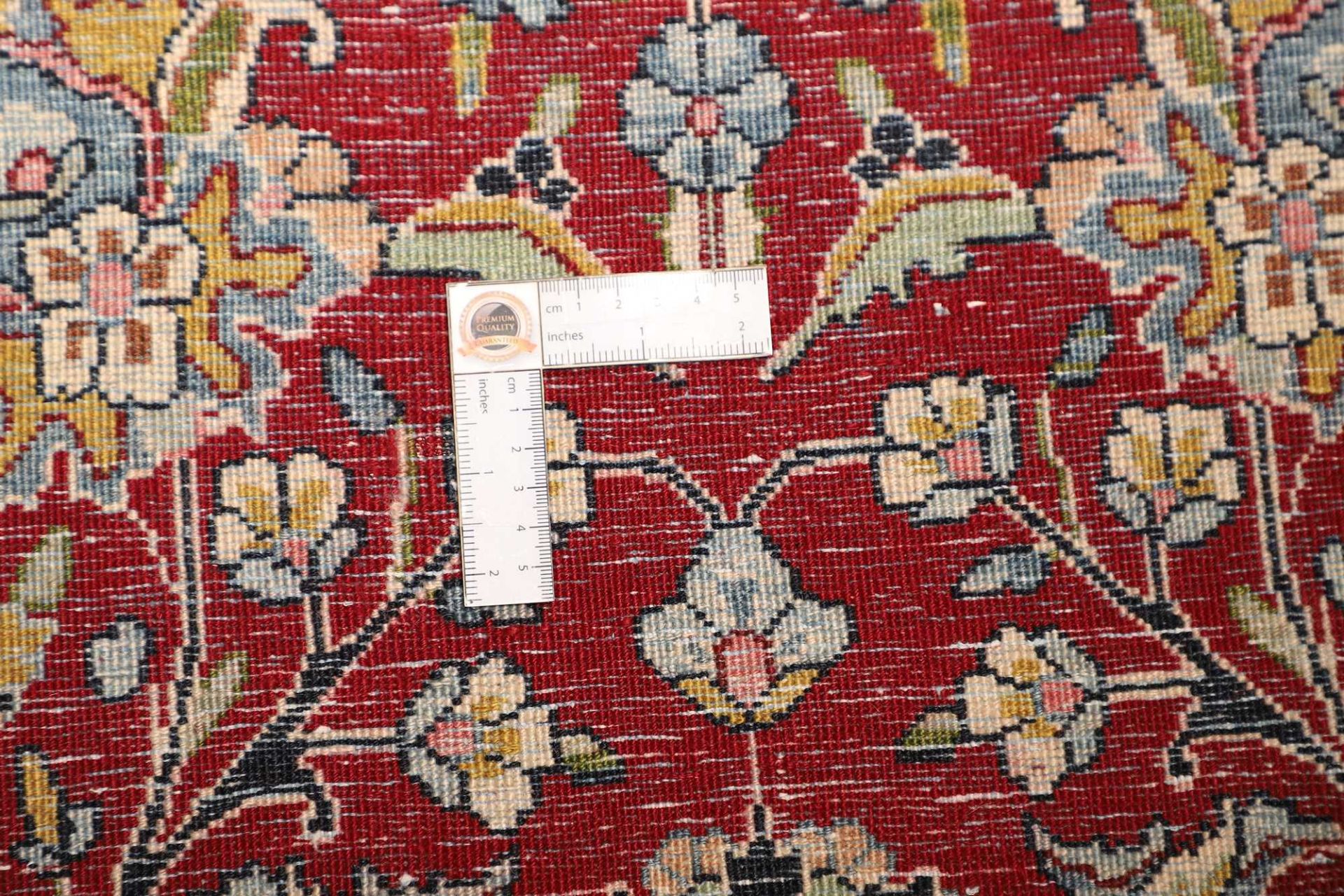 Handgeknüpfter Kashan Perserteppich, 247 × 356 cm, Wolle