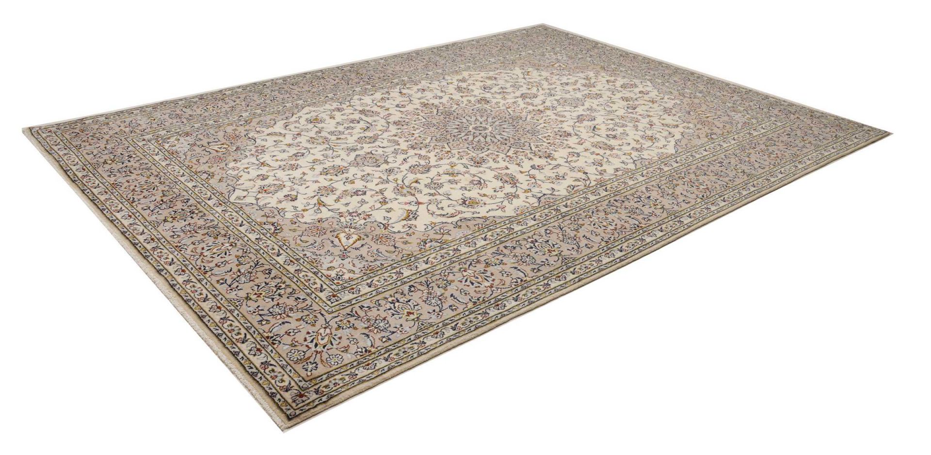 Handgeknüpfter Kashan Perserteppich, 246 × 339 cm, Wolle