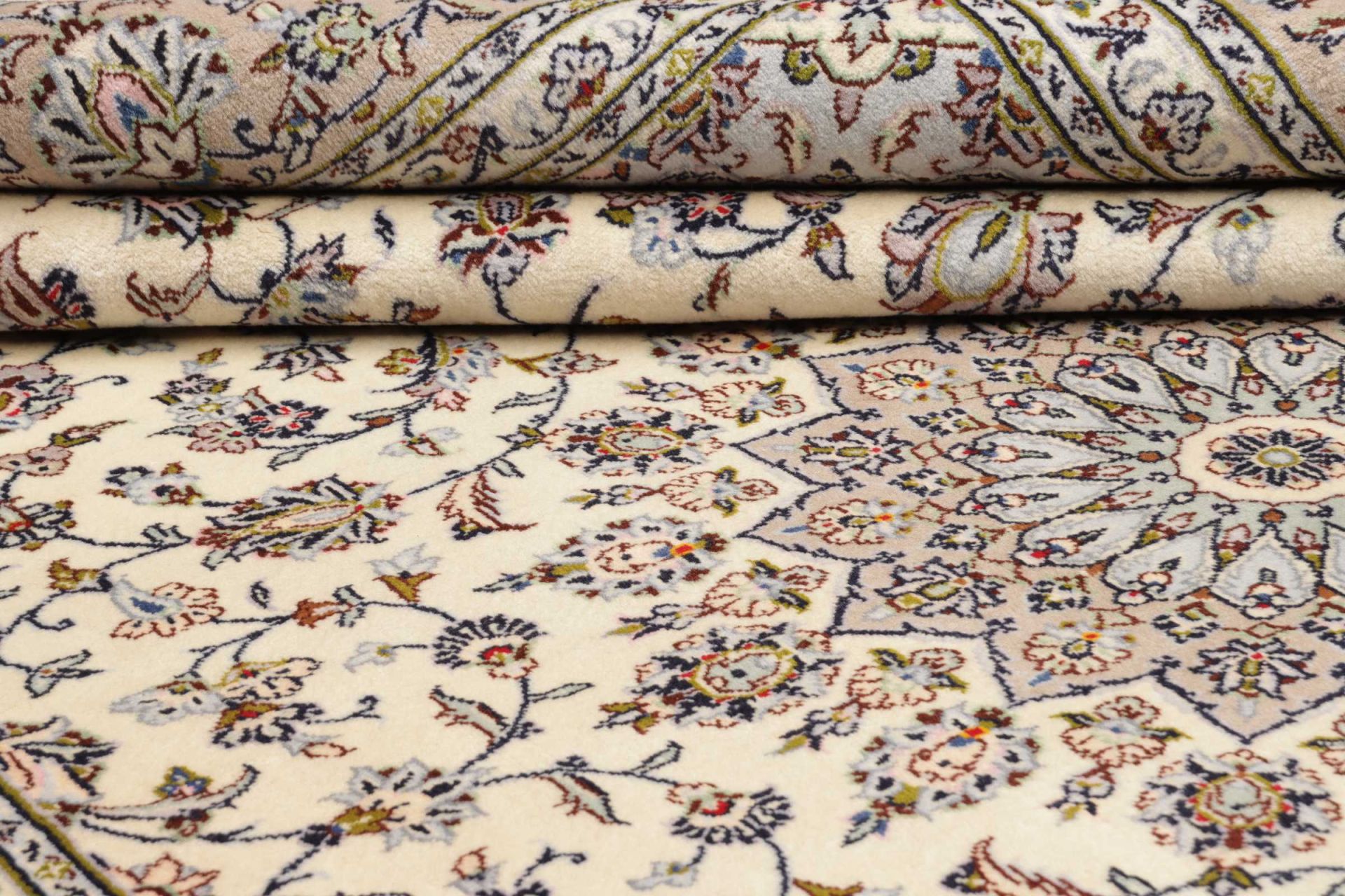 Handgeknüpfter Kashan Perserteppich, 246 × 339 cm, Wolle
