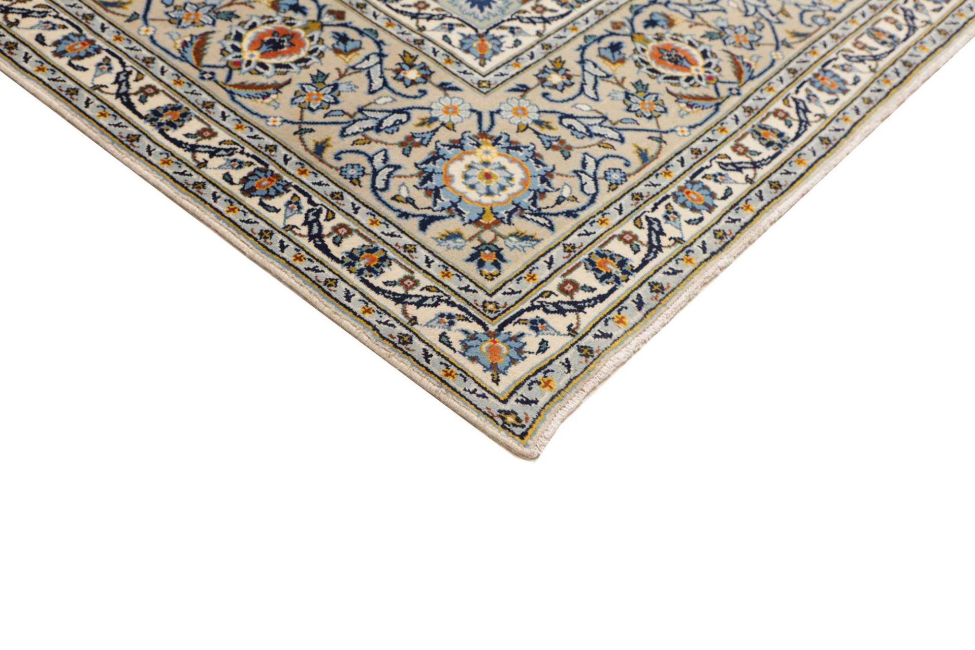 Handgeknüpfter Kashan Perserteppich 273 × 366 cm