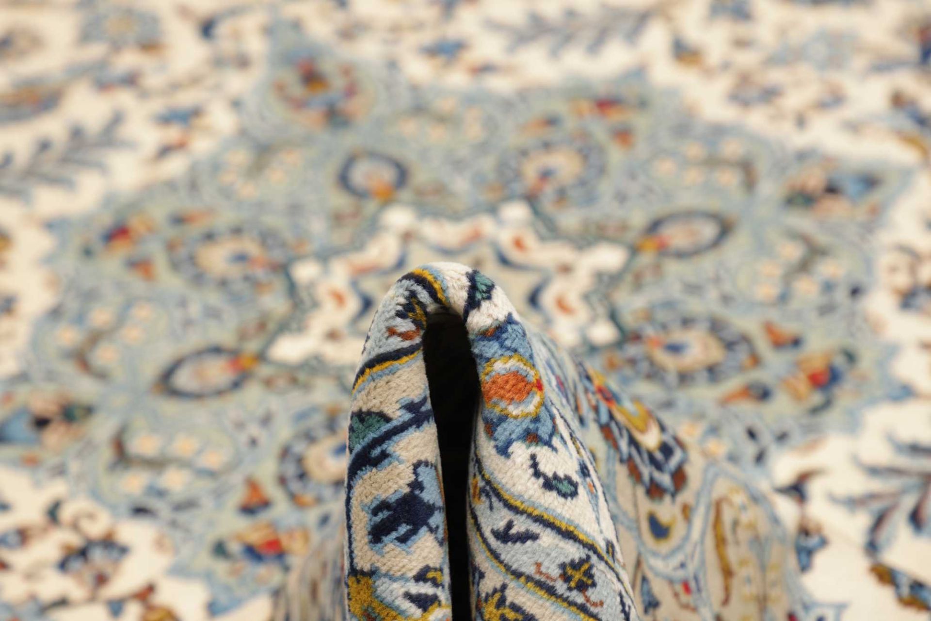 Handgeknüpfter Kashan Perserteppich 273 × 366 cm