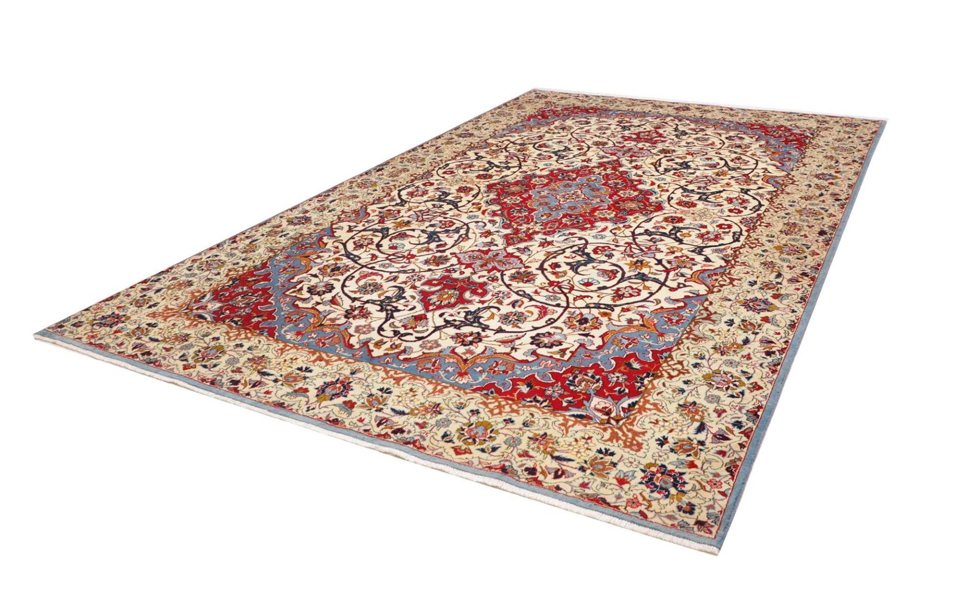 Isfahan Perserteppich 239 × 369 cm aus Wolle, handgeknüpft