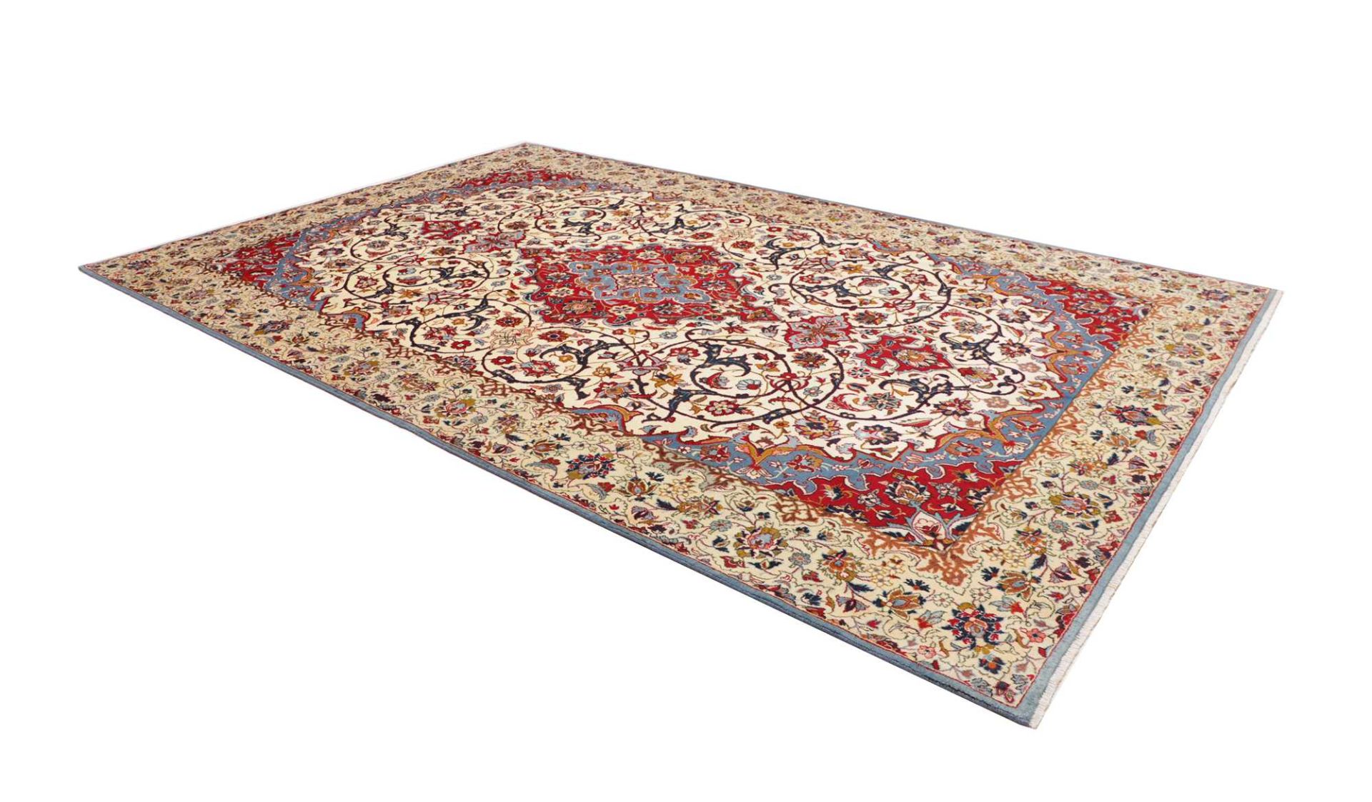 Isfahan Perserteppich 239 × 369 cm aus Wolle, handgeknüpft