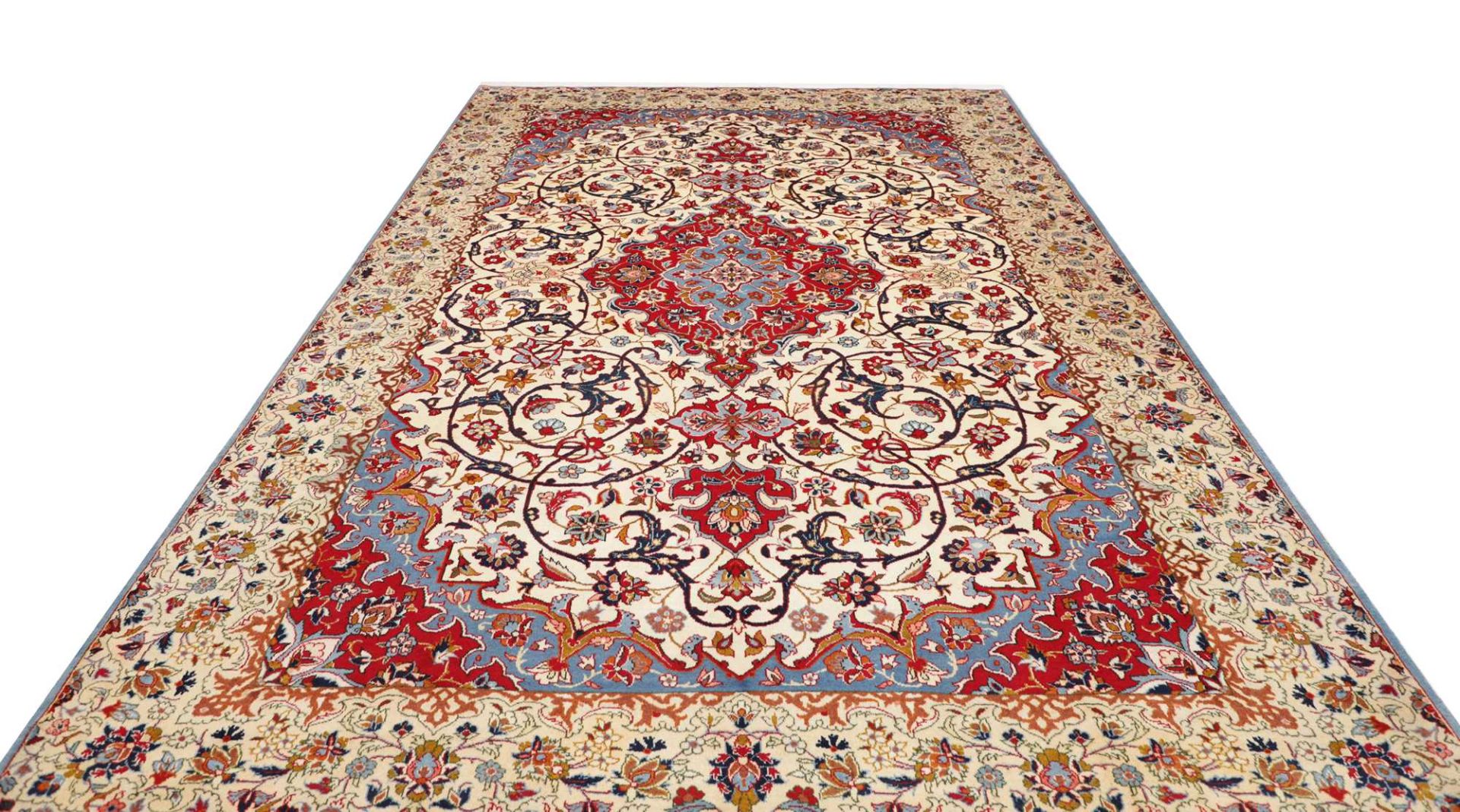 Isfahan Perserteppich 239 × 369 cm aus Wolle, handgeknüpft