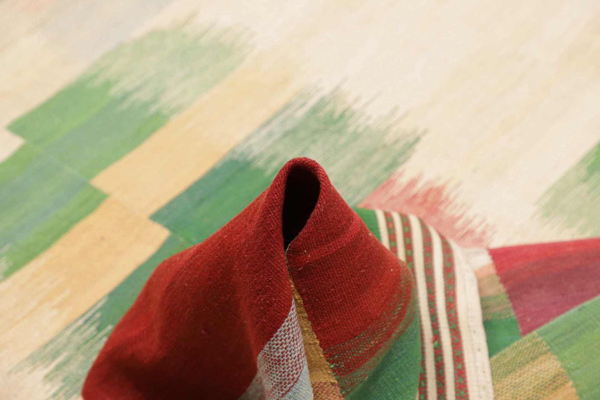 Handgewebter Kelim Perserteppich, 251 × 351 cm, Wolle
