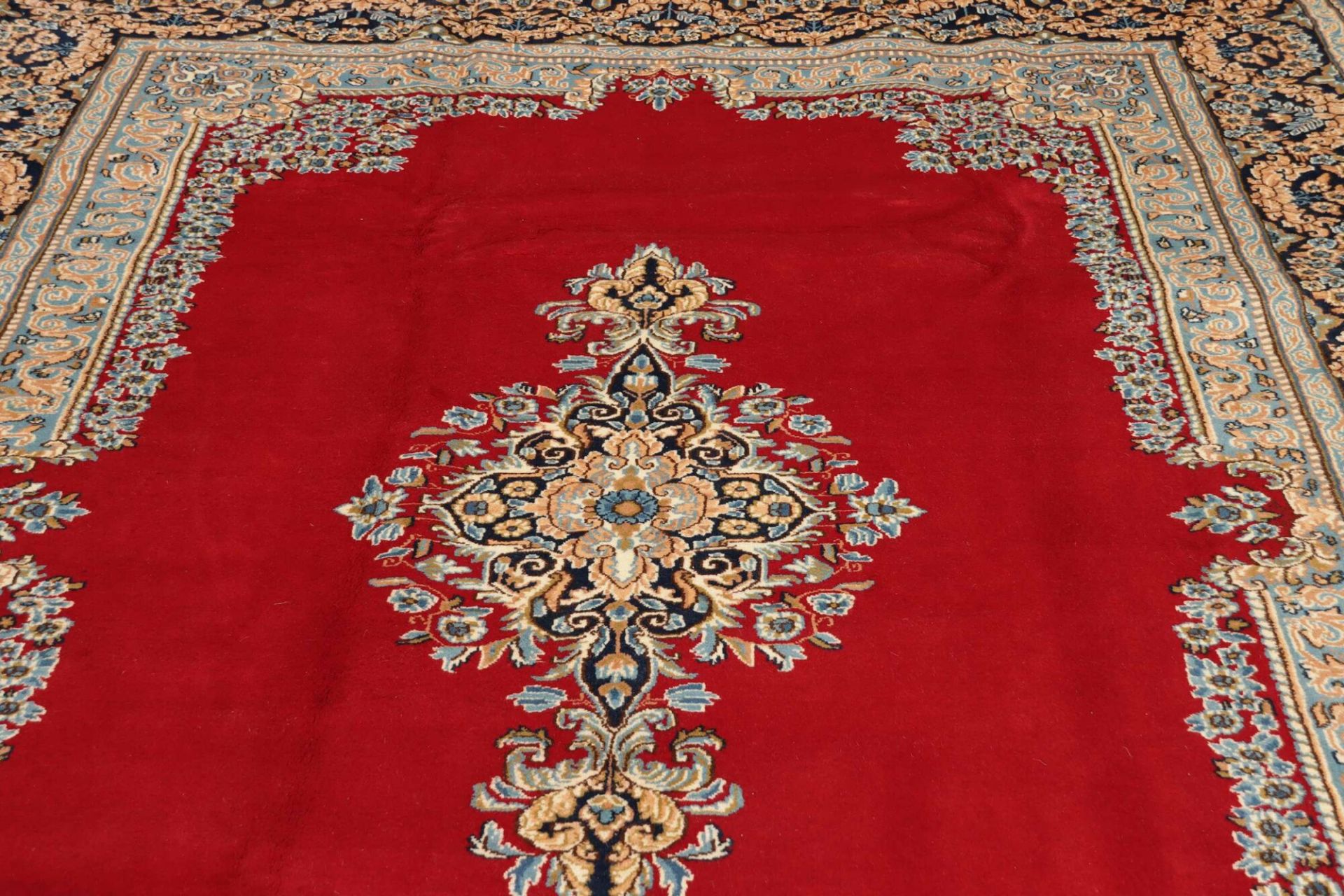 Handgeknüpfter Kerman Perserteppich, 238 × 331 cm, Wolle
