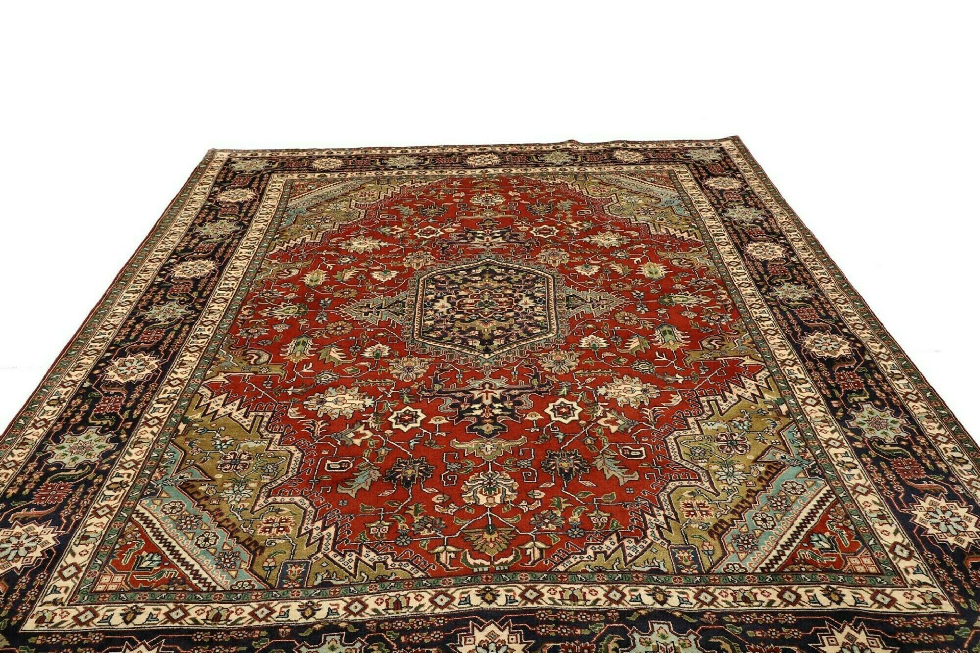 Handgeknüpfter Täbriz Perserteppich, 251 × 339 cm, Wolle