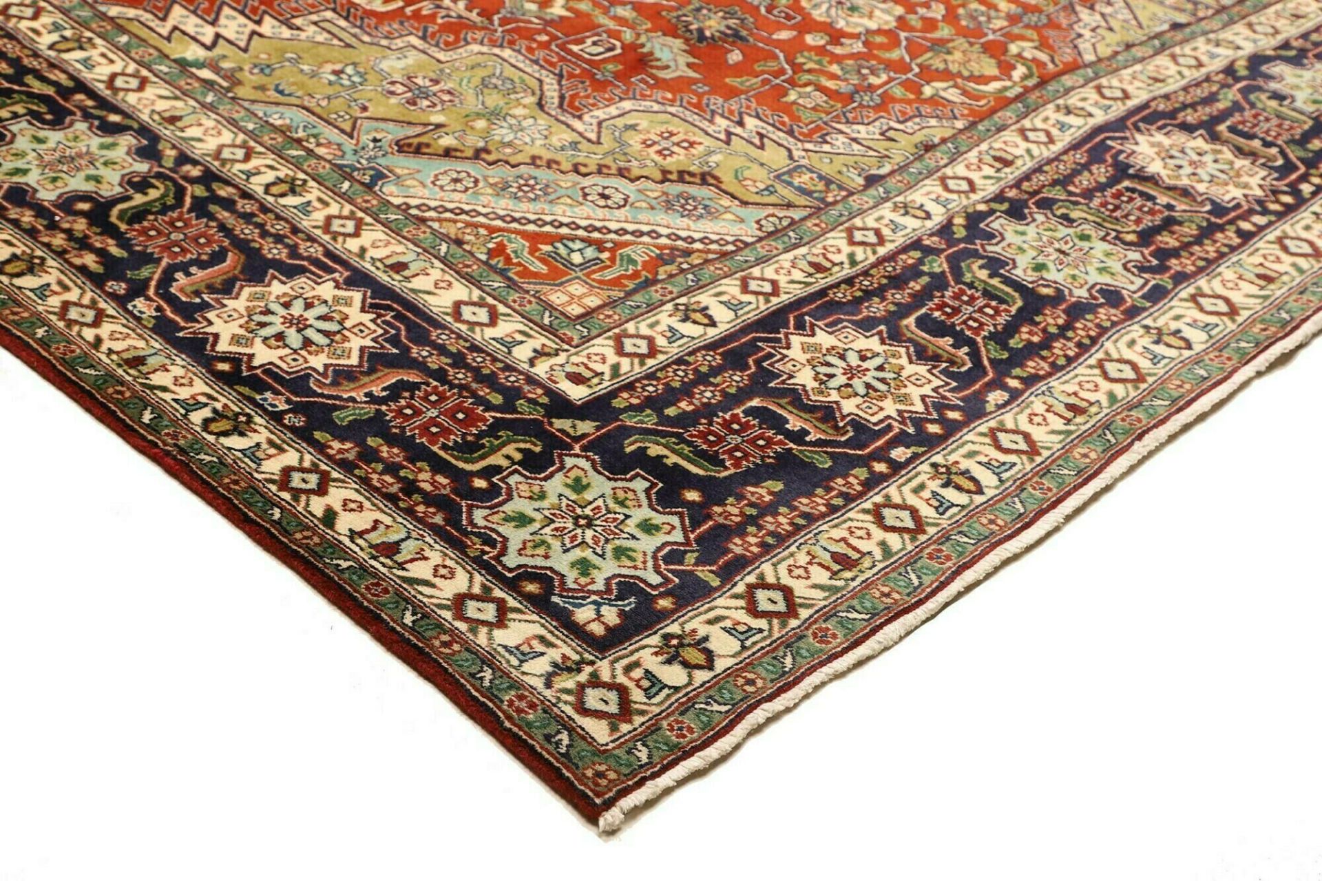 Handgeknüpfter Täbriz Perserteppich, 251 × 339 cm, Wolle
