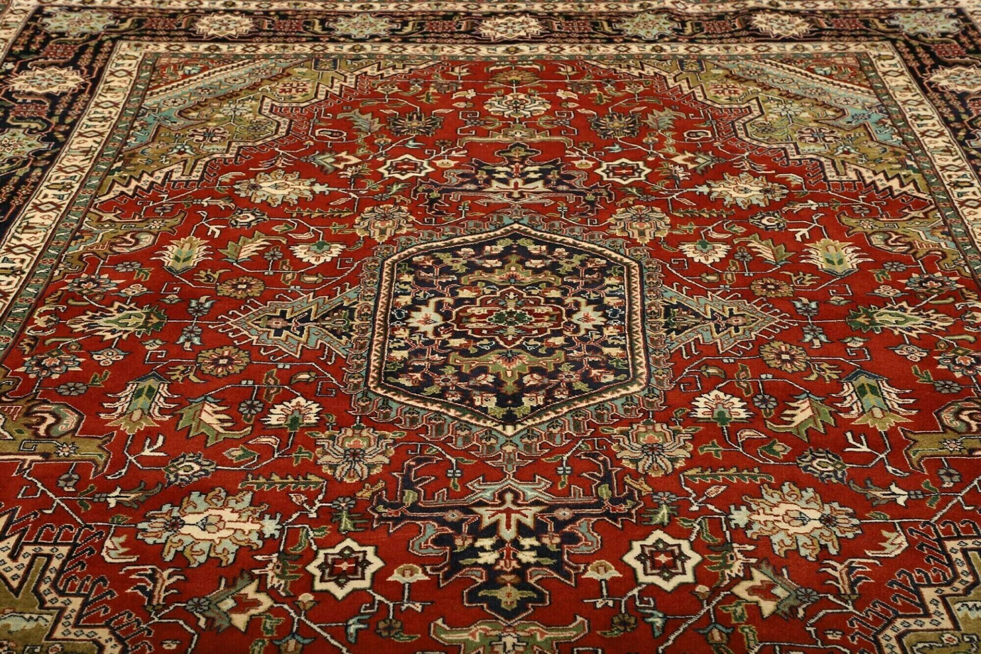 Handgeknüpfter Täbriz Perserteppich, 251 × 339 cm, Wolle
