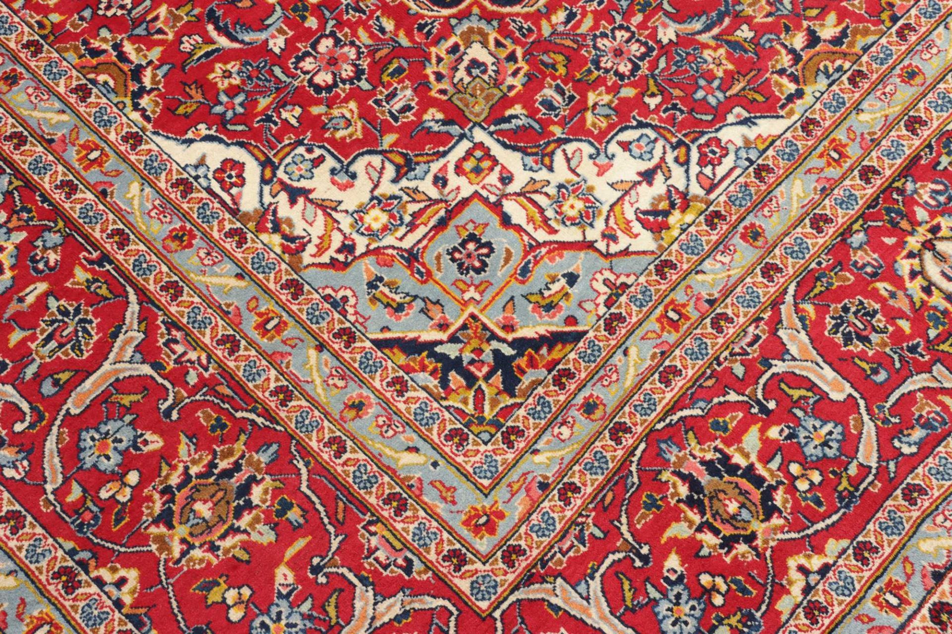 Handgeknüpfter Kashan Perserteppich 251 × 356 cm