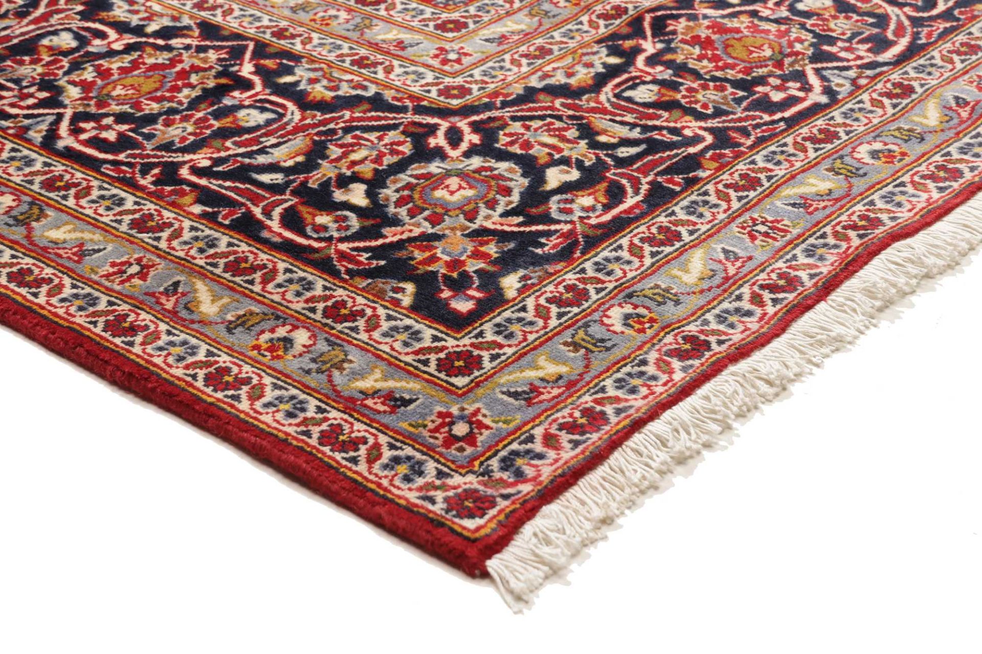Handgeknüpfter Kashan Perserteppich, 245 × 354 cm, Wolle