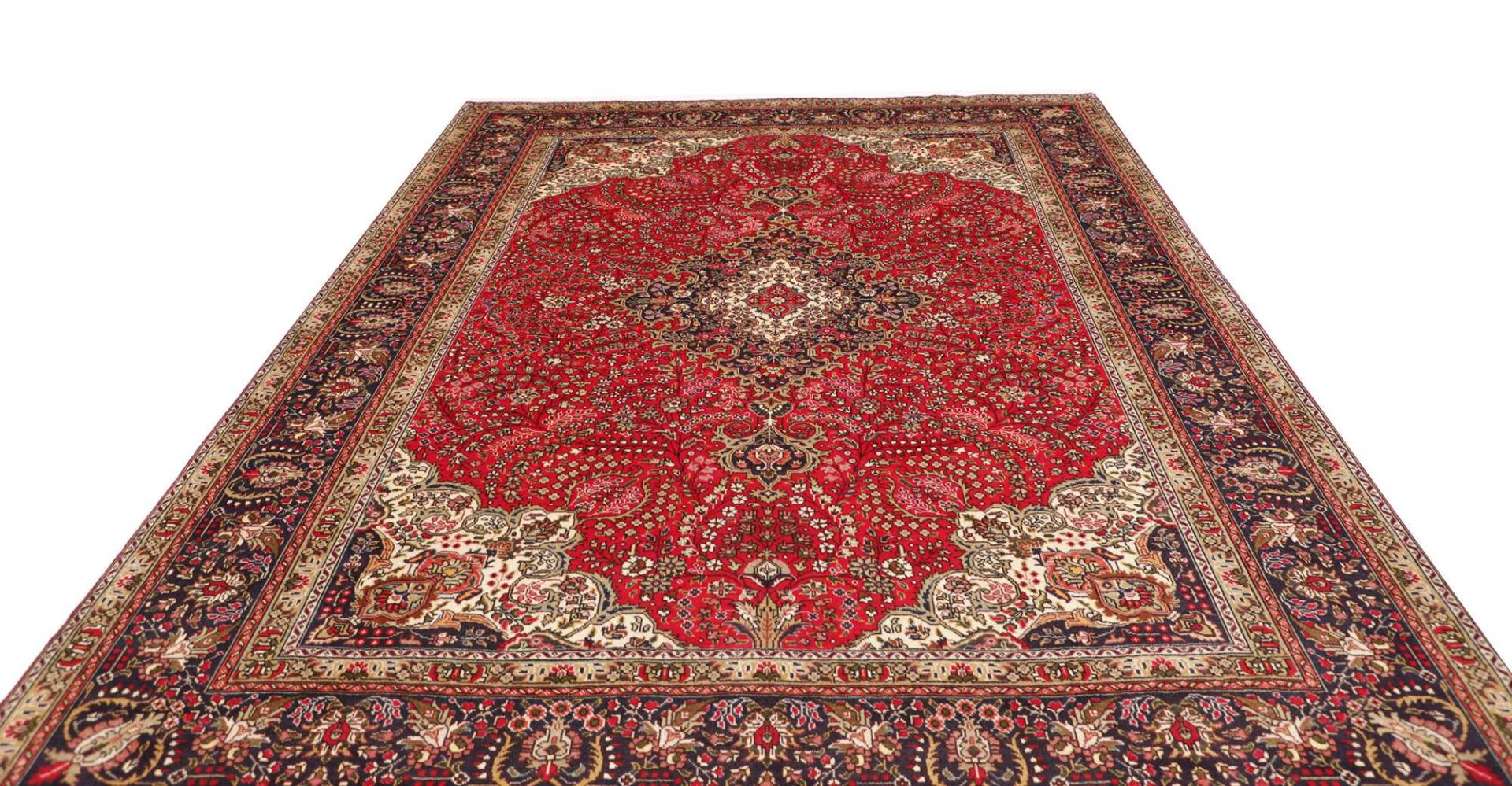 Täbriz Perserteppich 246 × 342 cm aus Wolle, handgeknüpft
