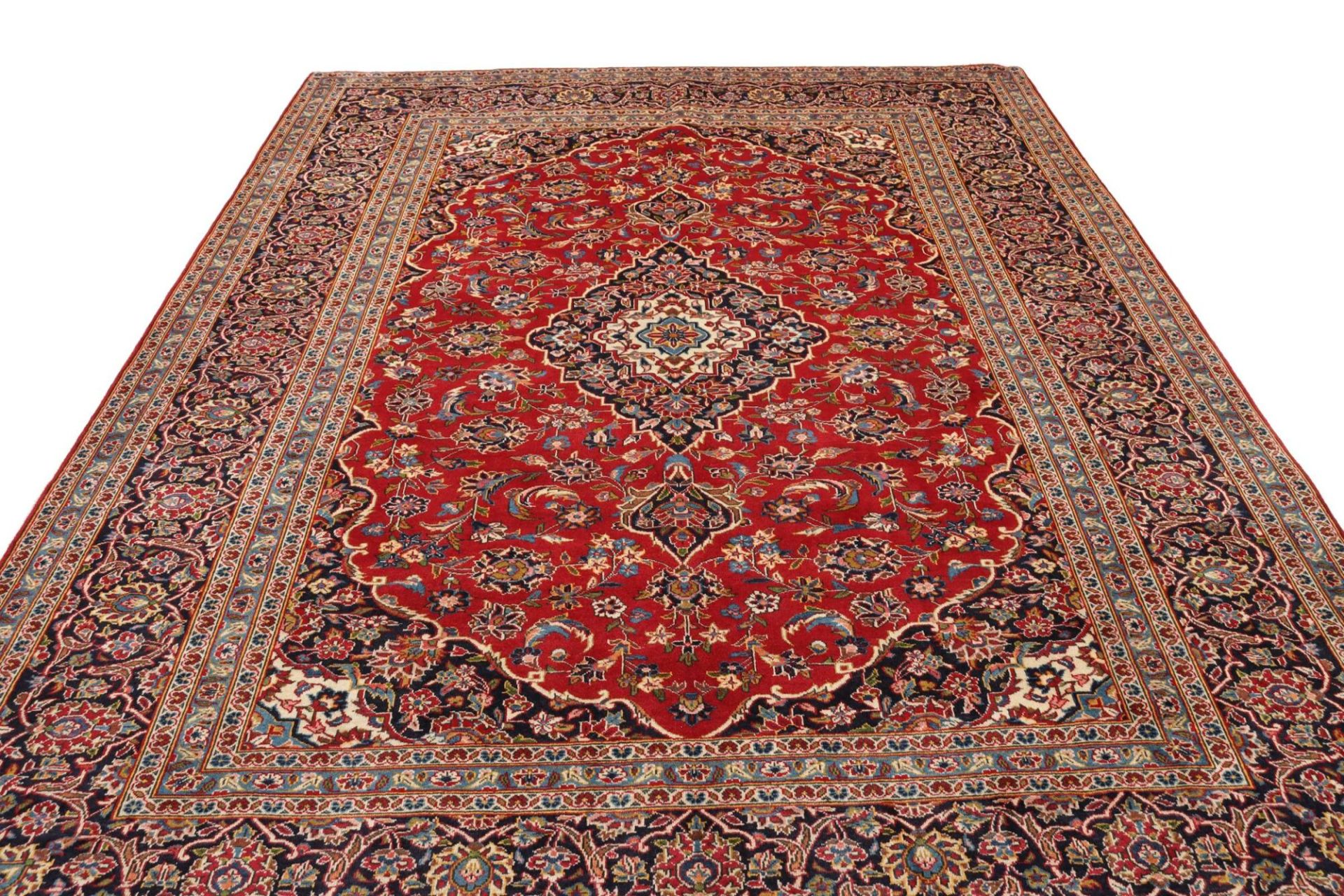 Kashan Perserteppich 246 × 329 cm aus Wolle, handgeknüpft