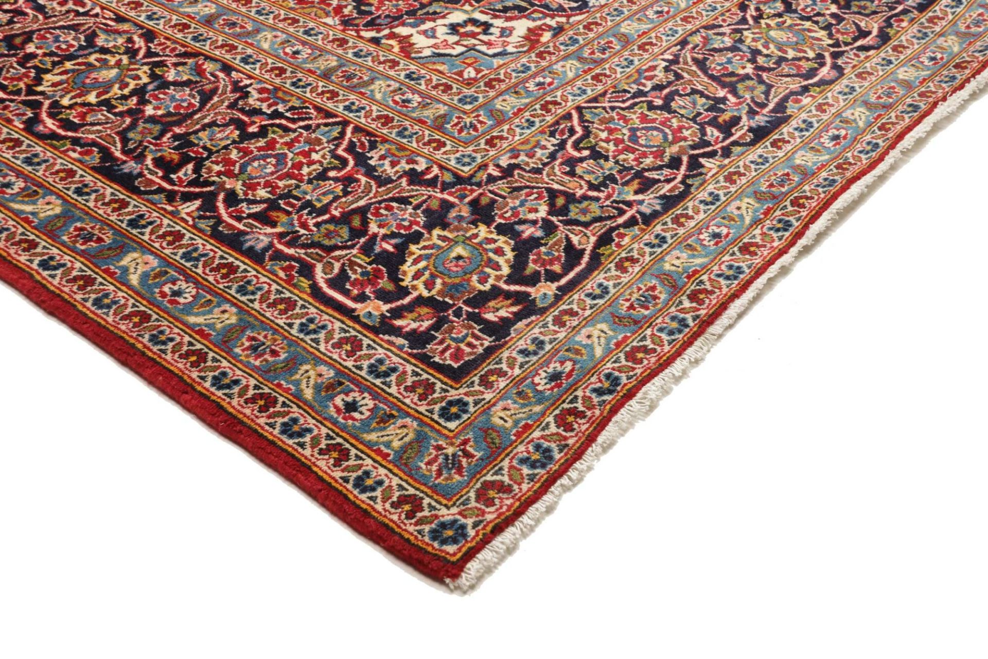 Kashan Perserteppich 246 × 329 cm aus Wolle, handgeknüpft
