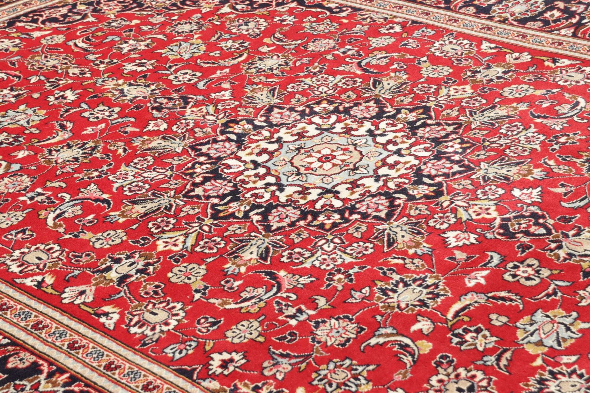 Kashan Perserteppich 241 × 351 cm aus Wolle, handgeknüpft