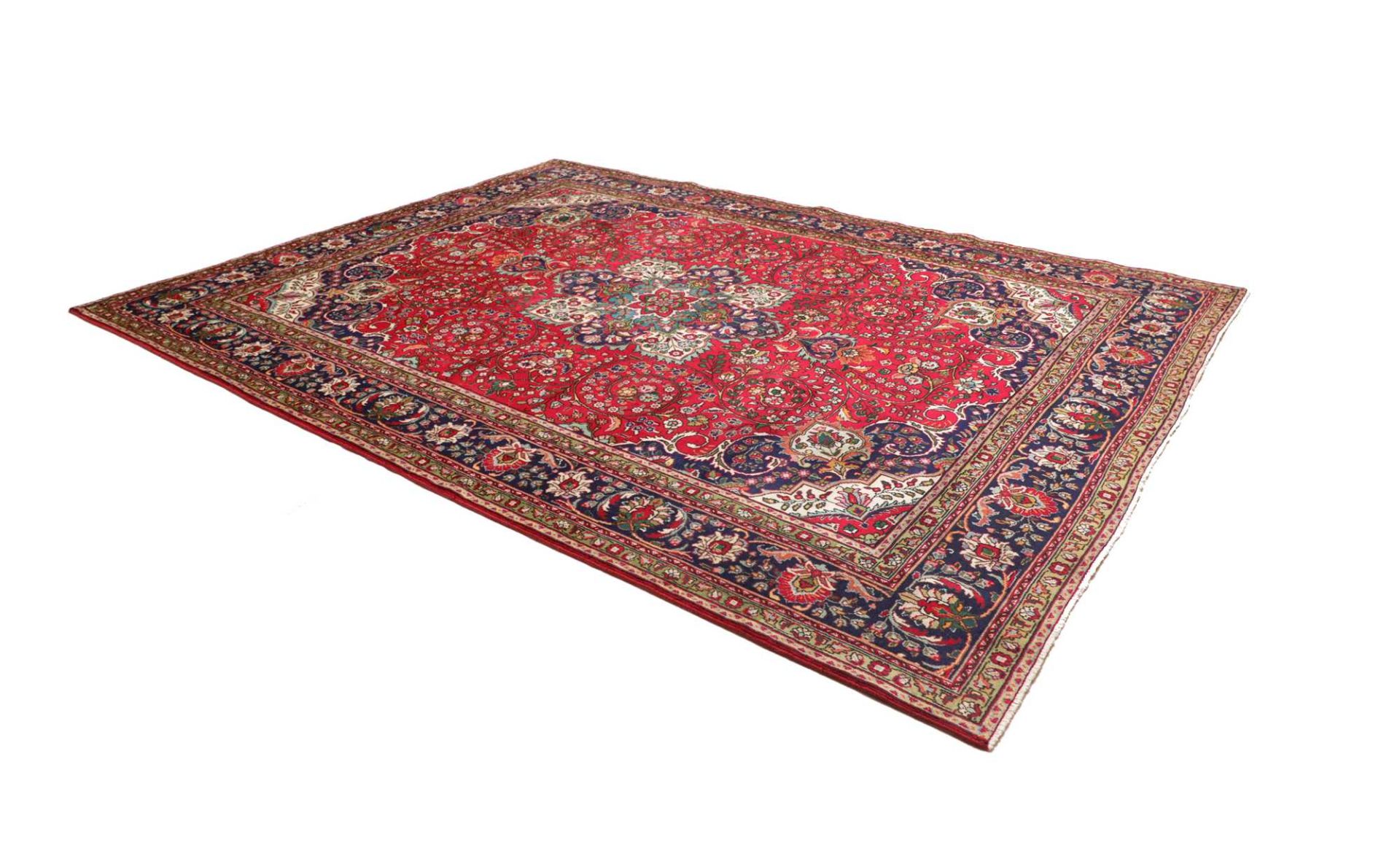 Täbriz Perserteppich 261 × 335 cm aus Wolle, handgeknüpft