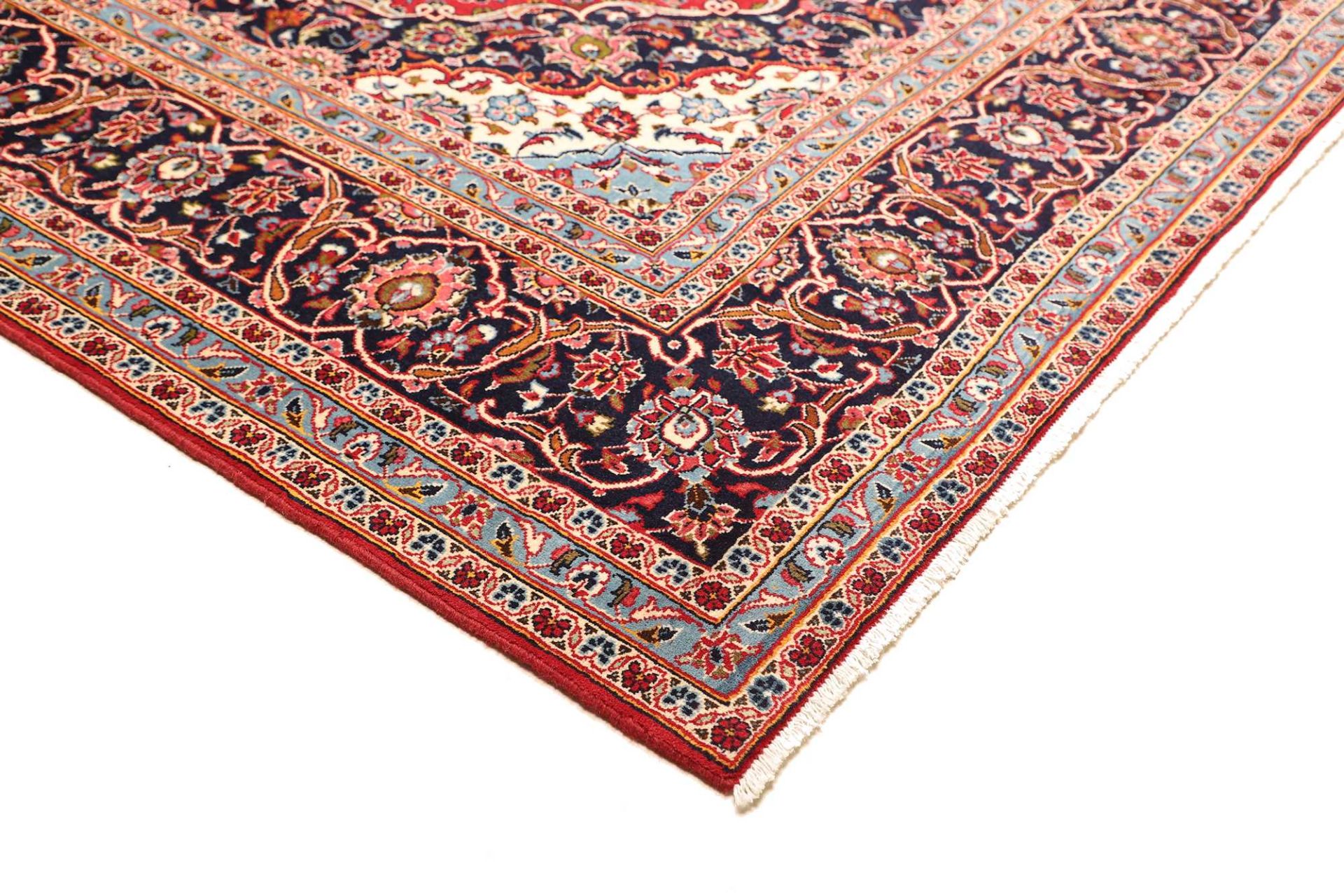 Handgeknüpfter Kashan Perserteppich 251 × 366 cm