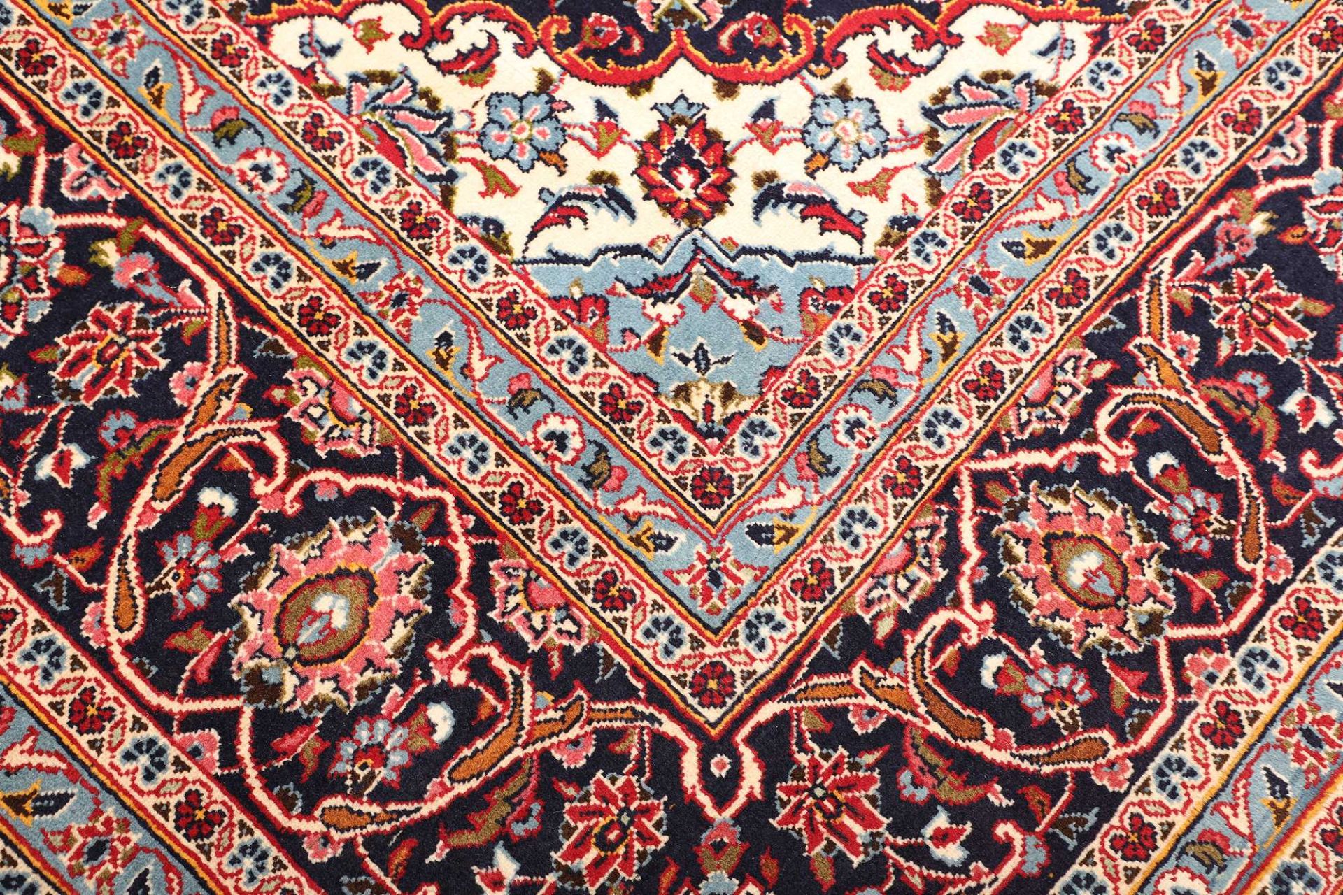 Handgeknüpfter Kashan Perserteppich 251 × 366 cm