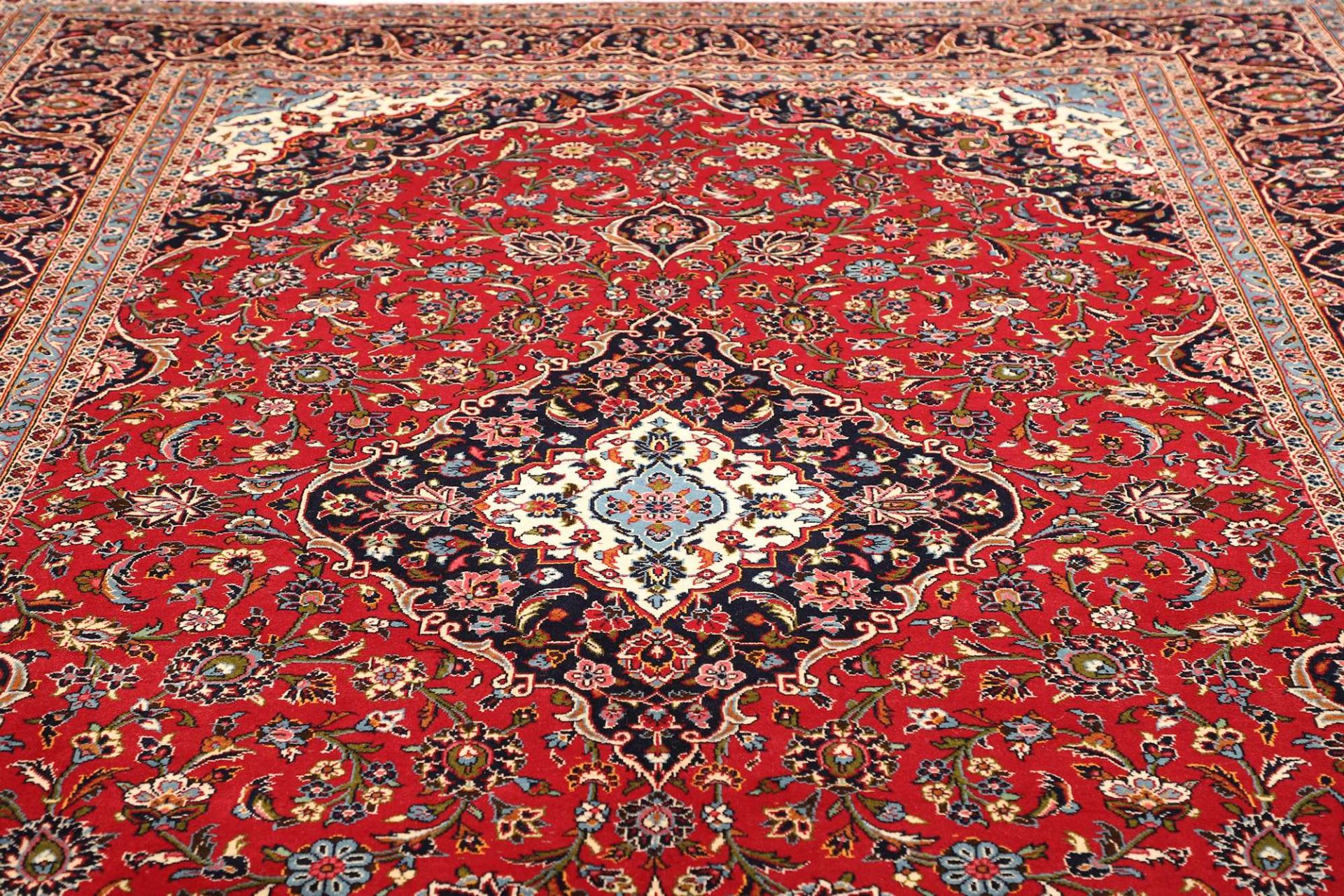 Handgeknüpfter Kashan Perserteppich 251 × 366 cm
