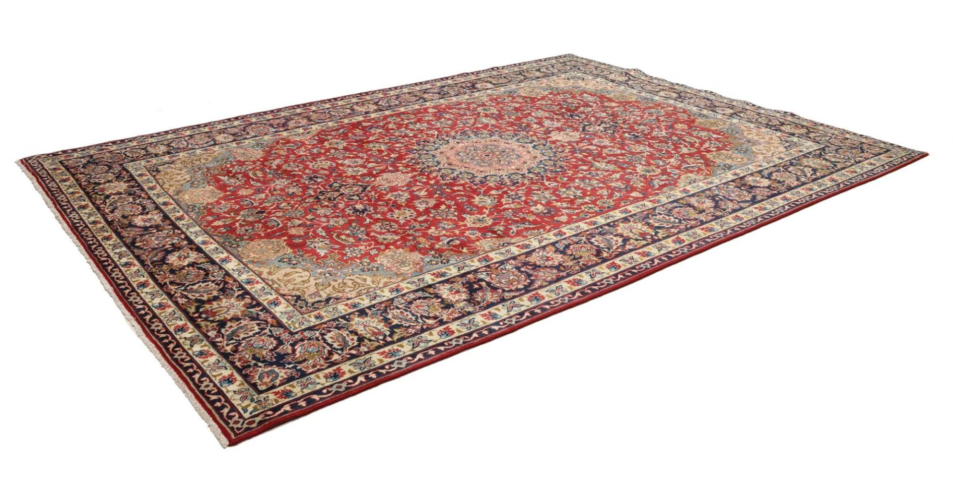 Handgeknüpfter Isfahan Perserteppich 256 × 366 cm